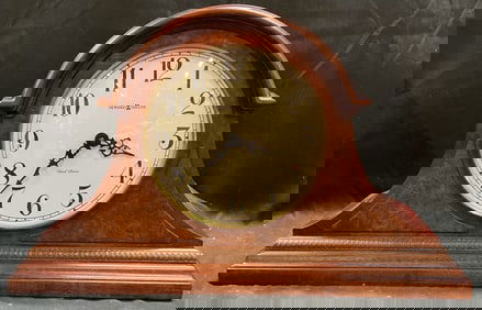 Vintage Howard Miller Wood Mantle Clock USA