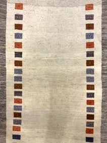 Vtg South Iranian Hand Knotted Gabbeh Wool Rug