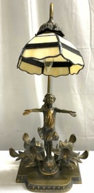 MOREAU DAWN OF A NEW DAY Sgnd Brs Tbl Lmp