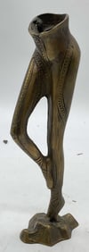 Vintage Cast Bronze Ballerina Legs Sculpture