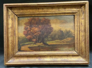 Signed M Torge Landscape Oil Painting