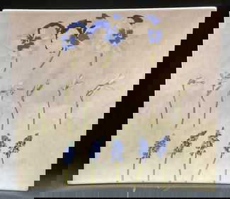 Gien Alice Floral Faience Platter, France