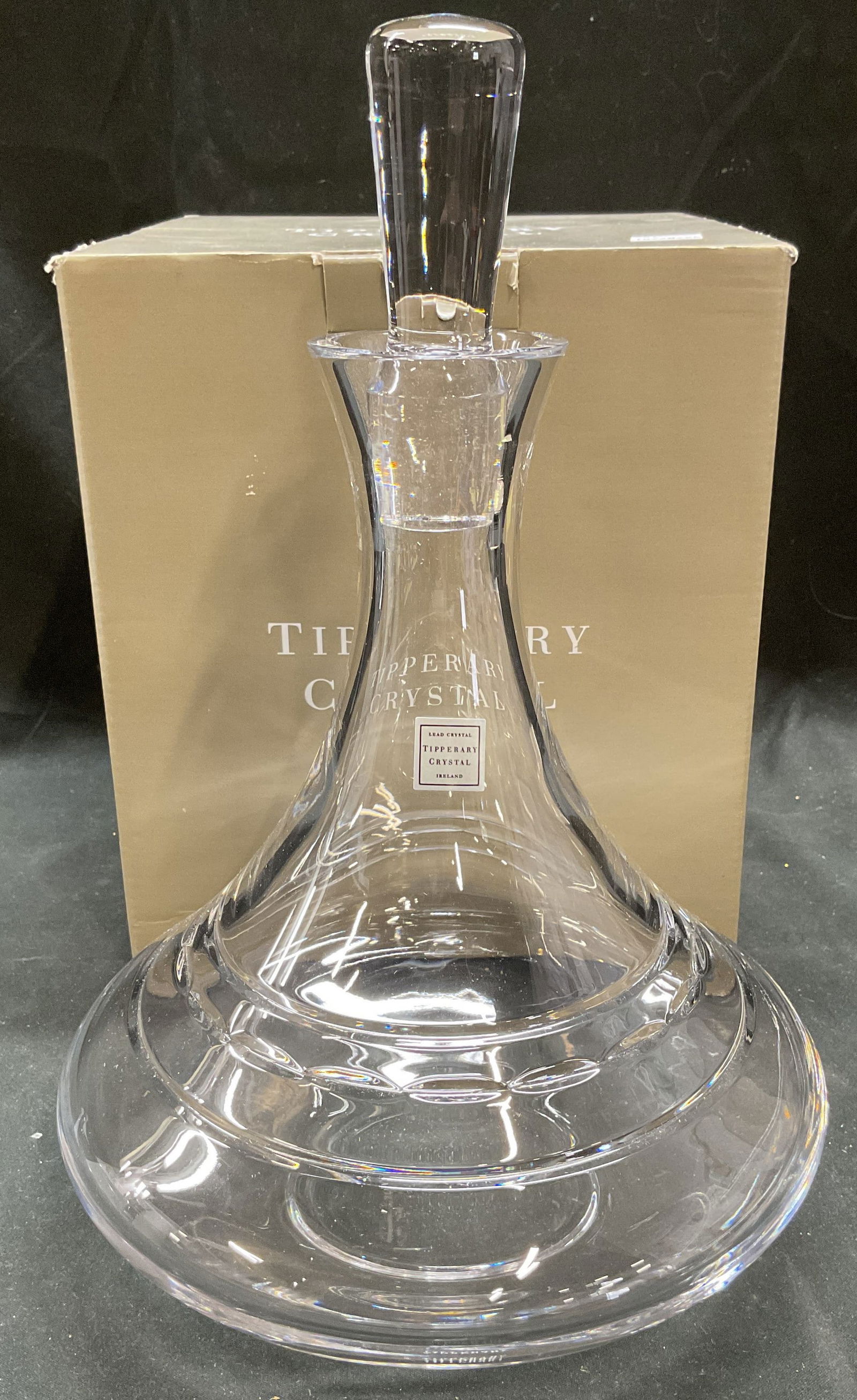 Tipperary Crystal Portland Ships Decanter NIB (1 of 6)