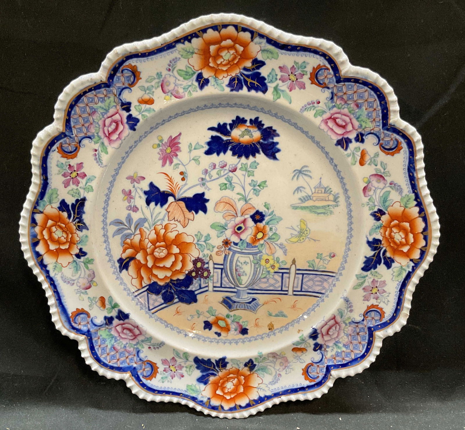 Antique English Chinoiserie Stone China Plate (1 of 6)