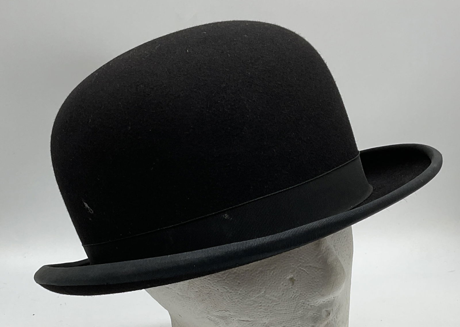 Herbert Johnson Black Felt Bowler Hat, England (1 of 7)