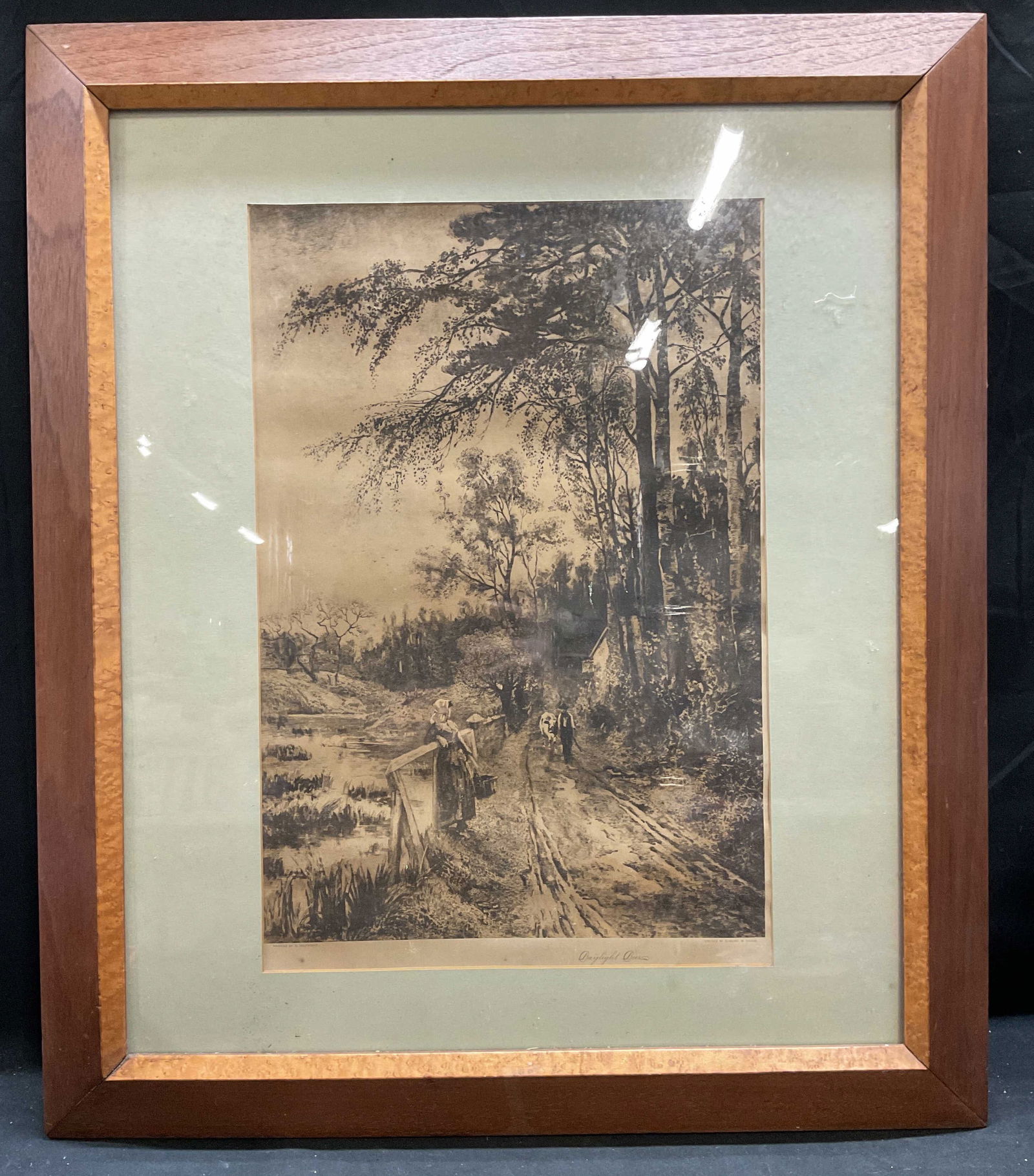 Framed Richard Halfnight Daylight Dies Etching (1 of 7)