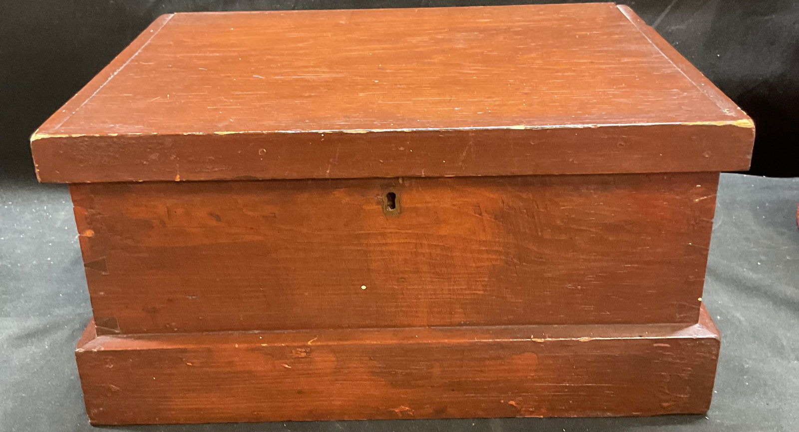 Antique Wooden Tabletop Chest (1 of 6)