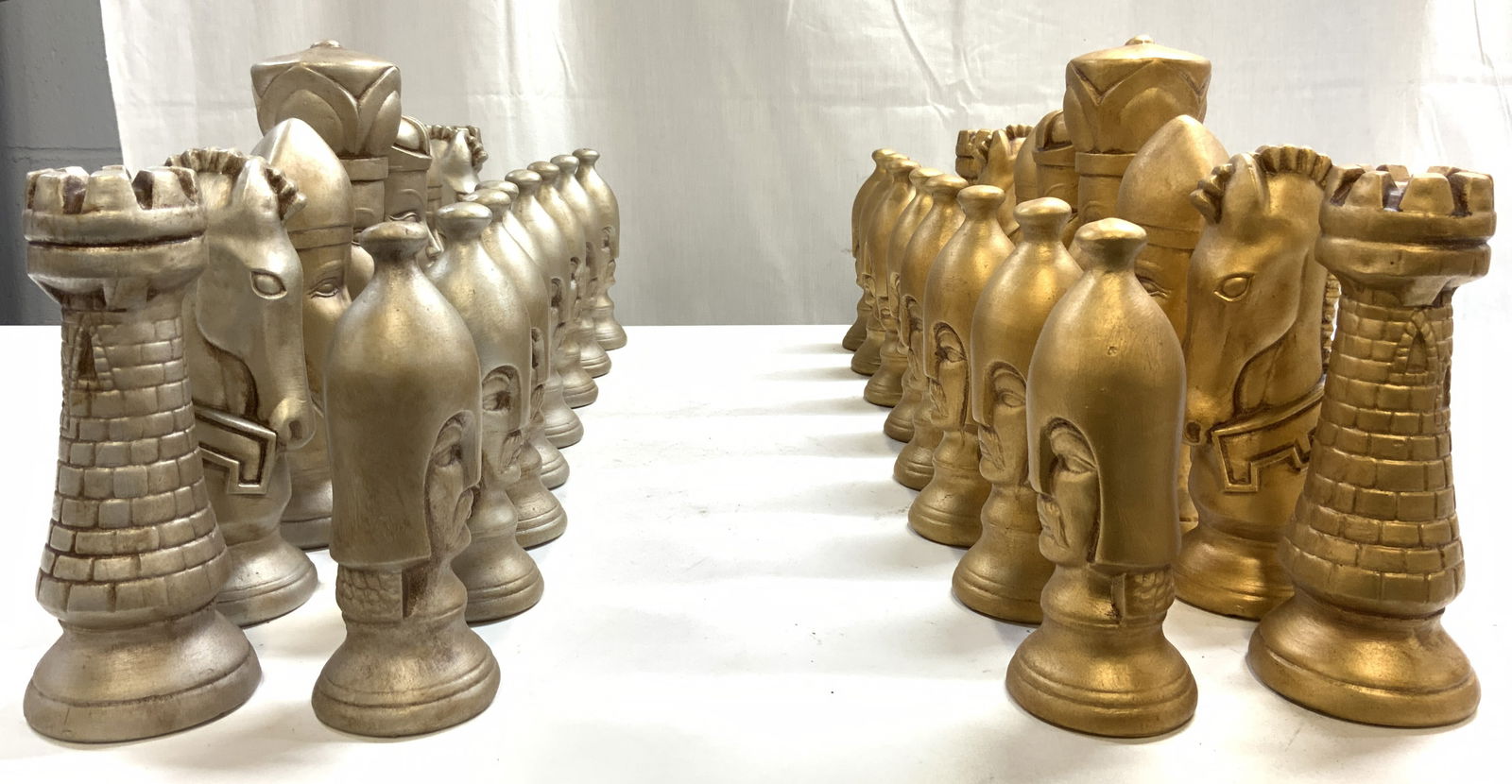 DUNCAN MOLD Set 32 Plaster Chess Piece Set (1 of 11)