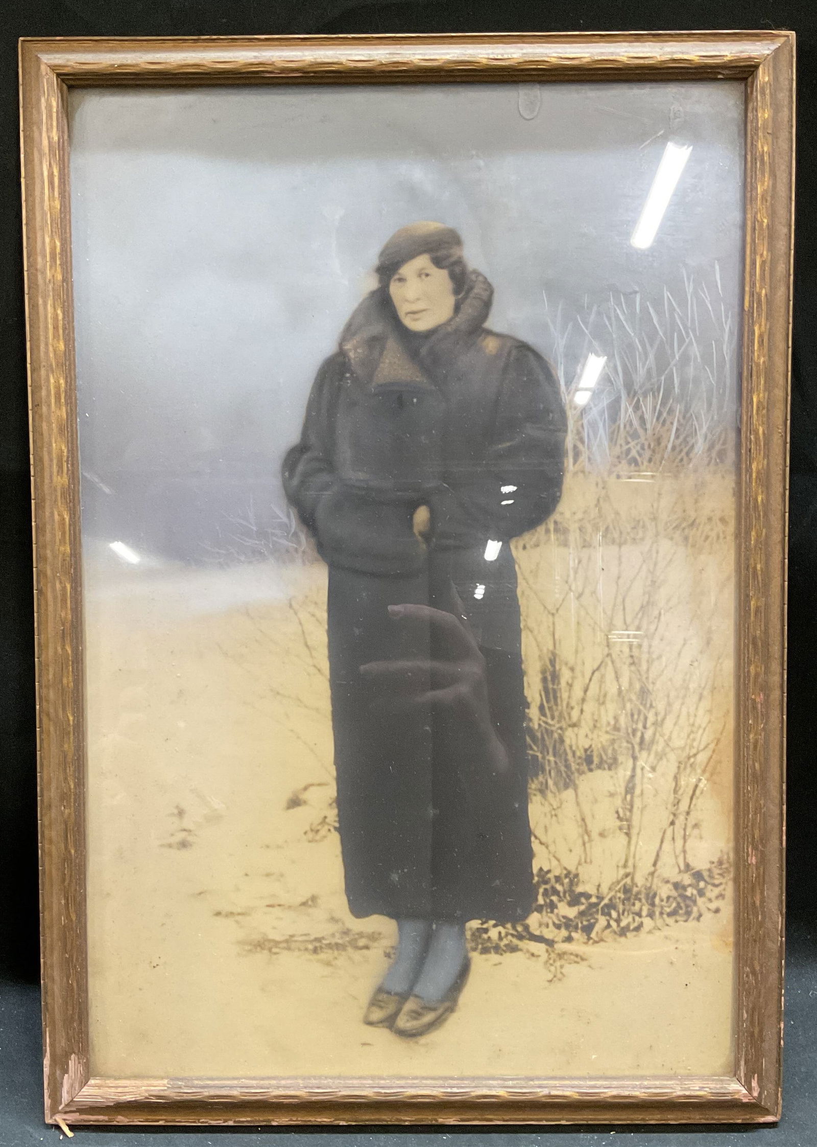 Framed Vintage Hand Colored Portrait Print (1 of 6)