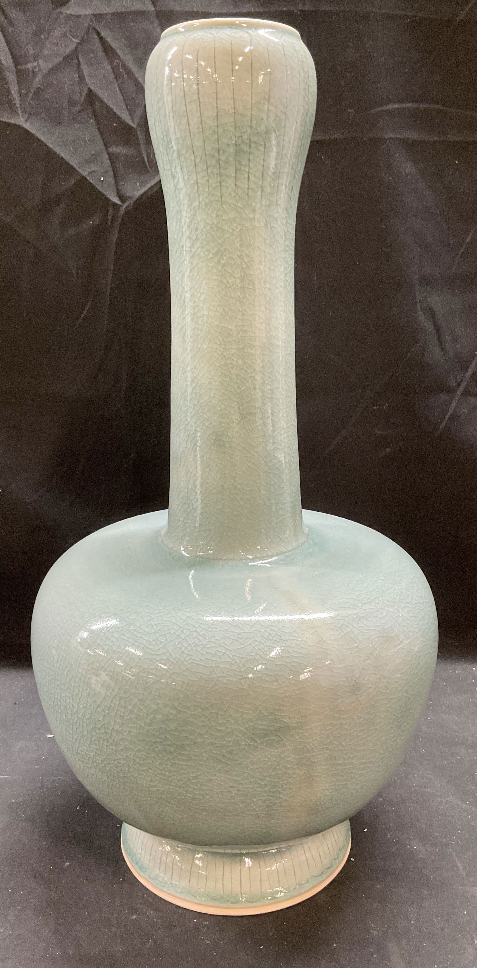 Siam Celadon Blue Porcelain Bulb Vase (1 of 8)