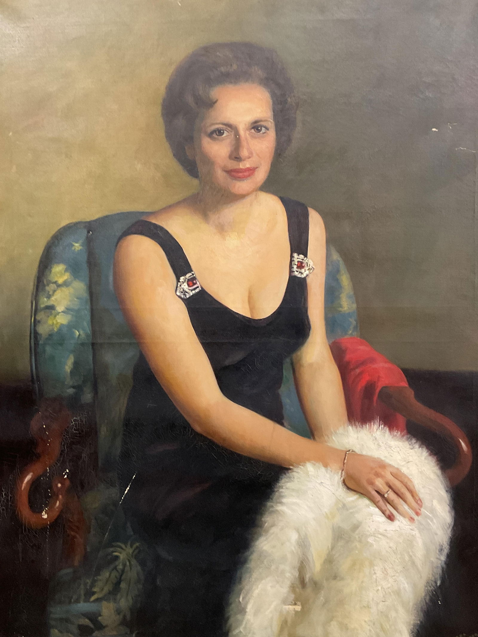 Michael Honigsberg Portrait Woman Oil Painting 4ft (1 of 8)