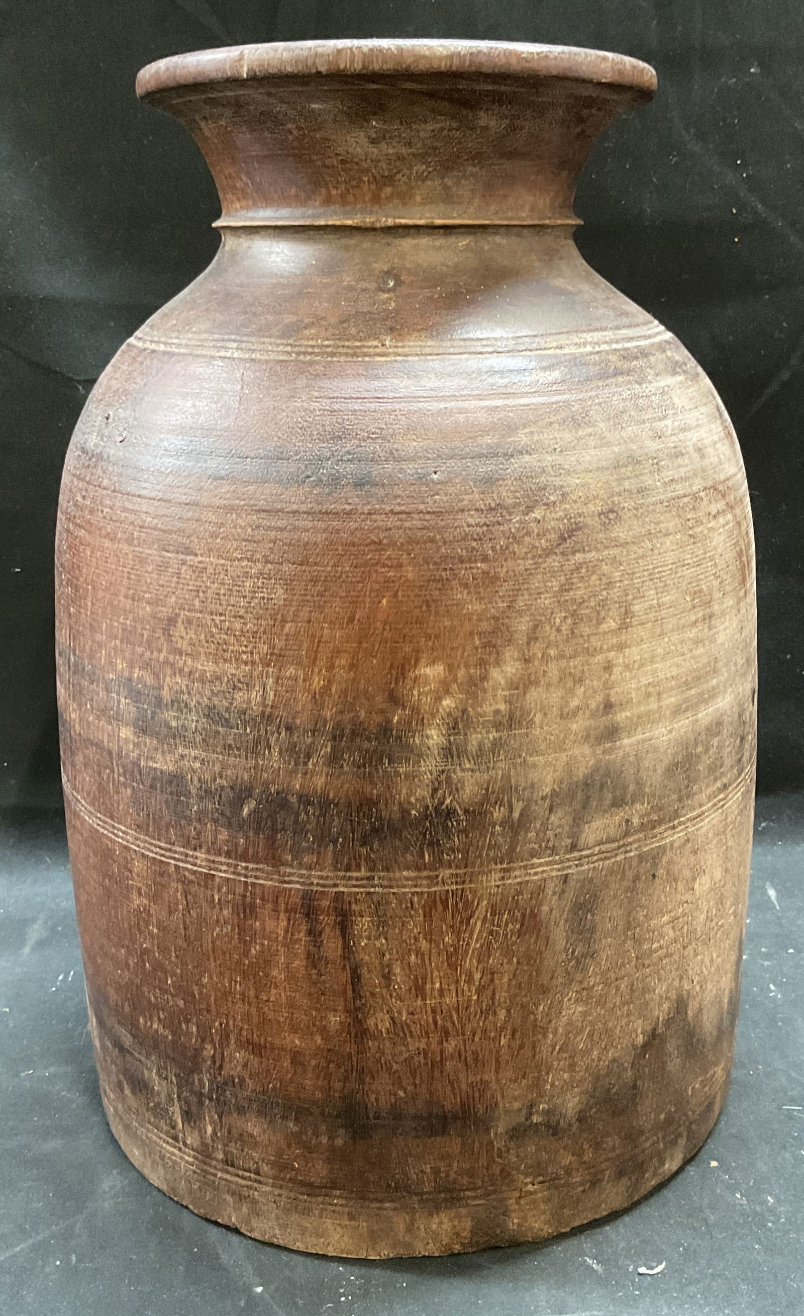Vintage Hand Turned Wood Vase (1 of 6)