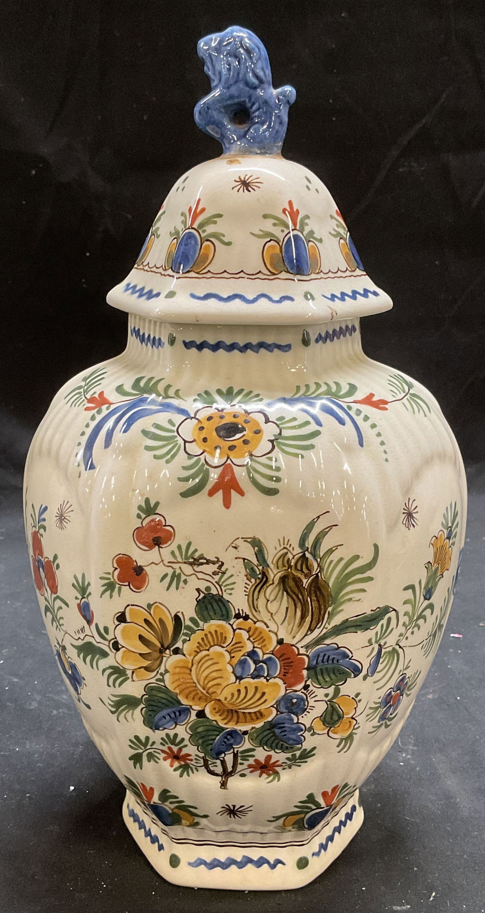 Royal Delft Porcelain Floral Ginger Jar (1 of 6)