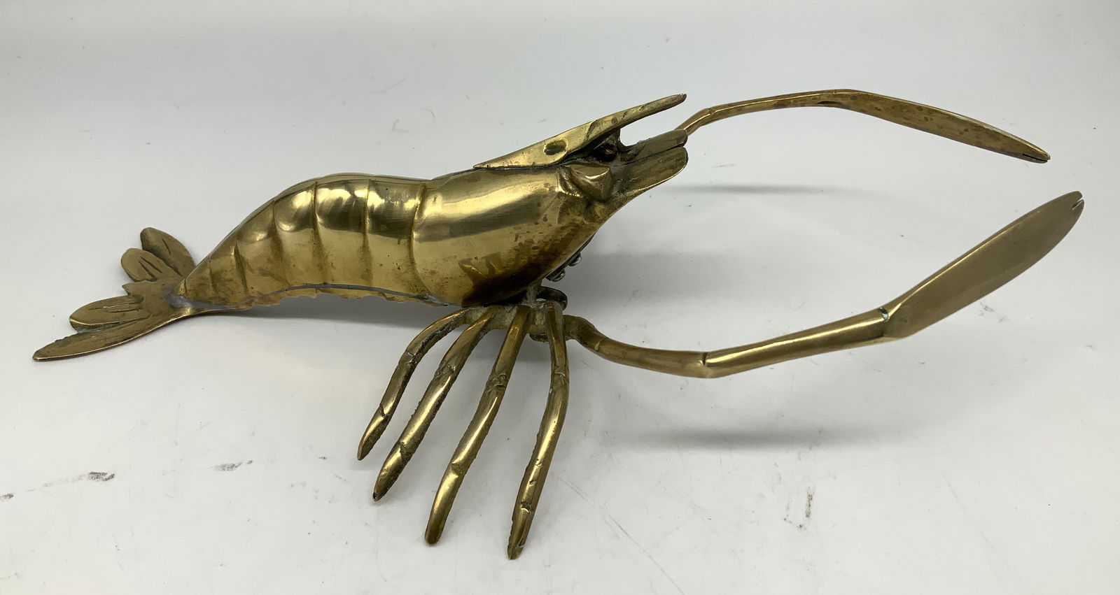 Vintage Solid Brass Crawfish Figurine (1 of 6)