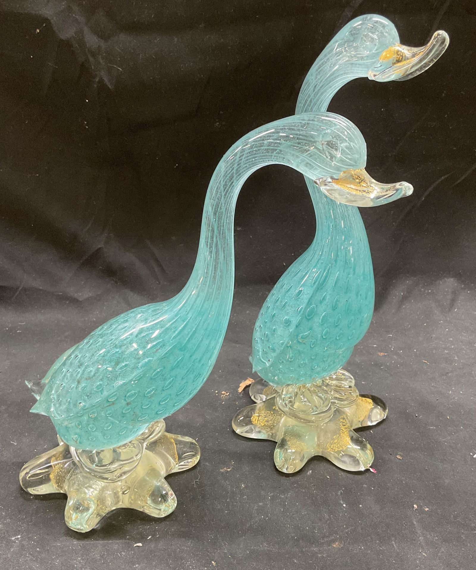 Pair MURANO Art Glass Duck Figurines, Italy (1 of 8)