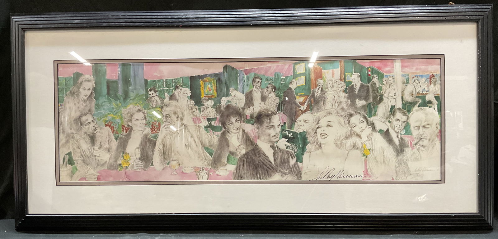 Signed LeRoy Neiman Polo Lounge Litho 40in (1 of 6)
