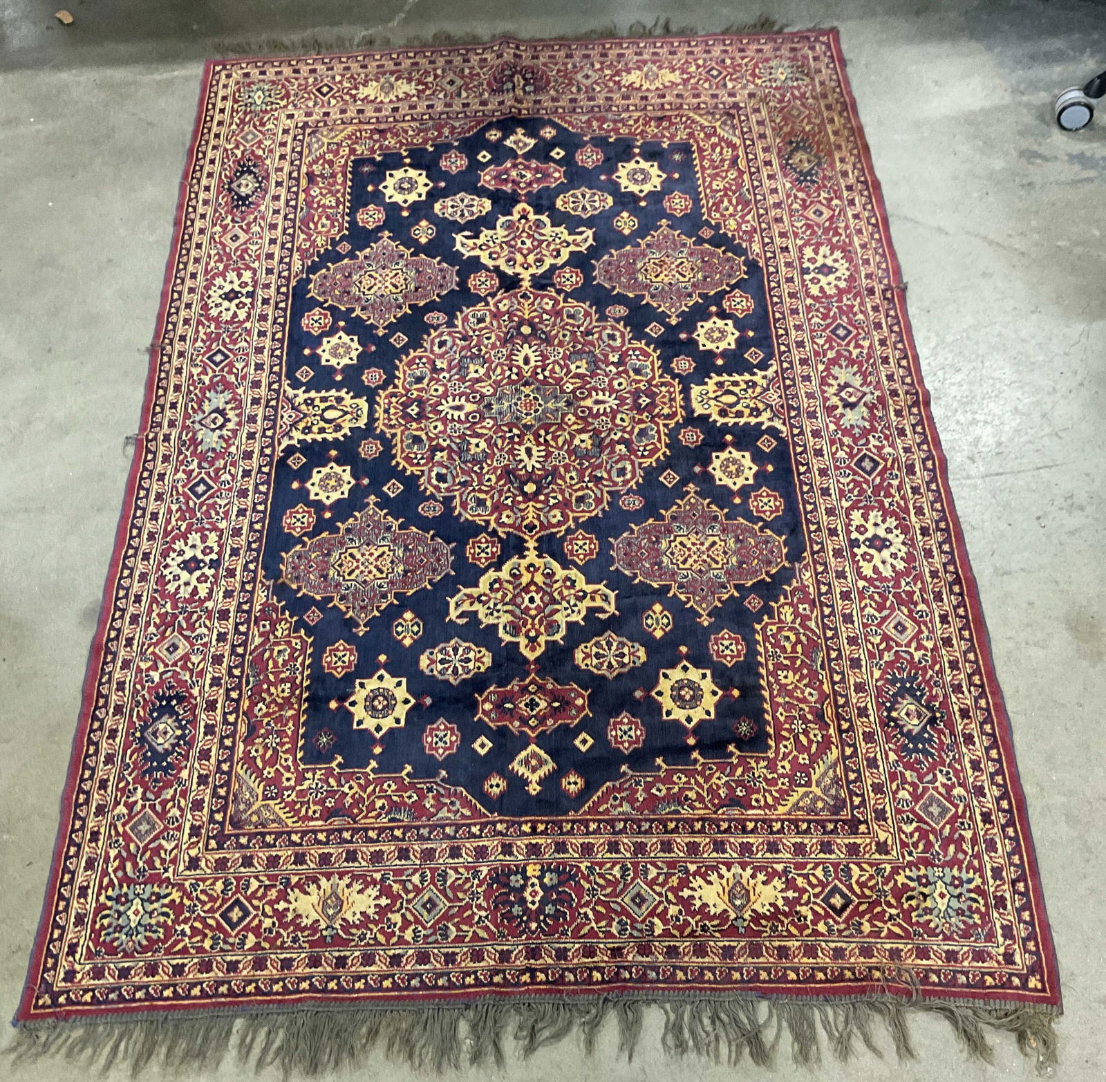 Antique Persian Medallion Wool Area Rug (1 of 6)