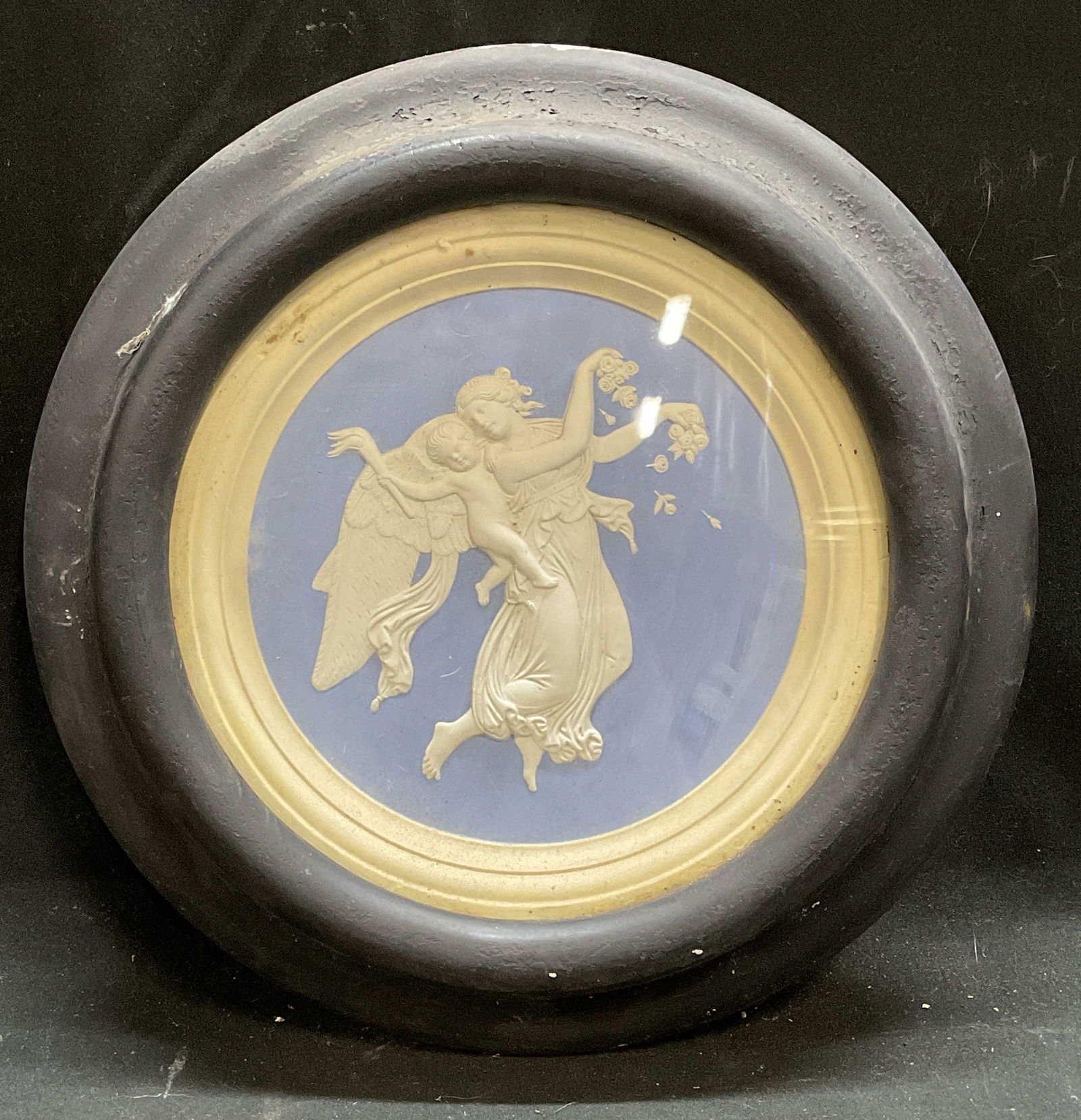 Vintage Jasperware Angel & Cherub Plaque (1 of 6)