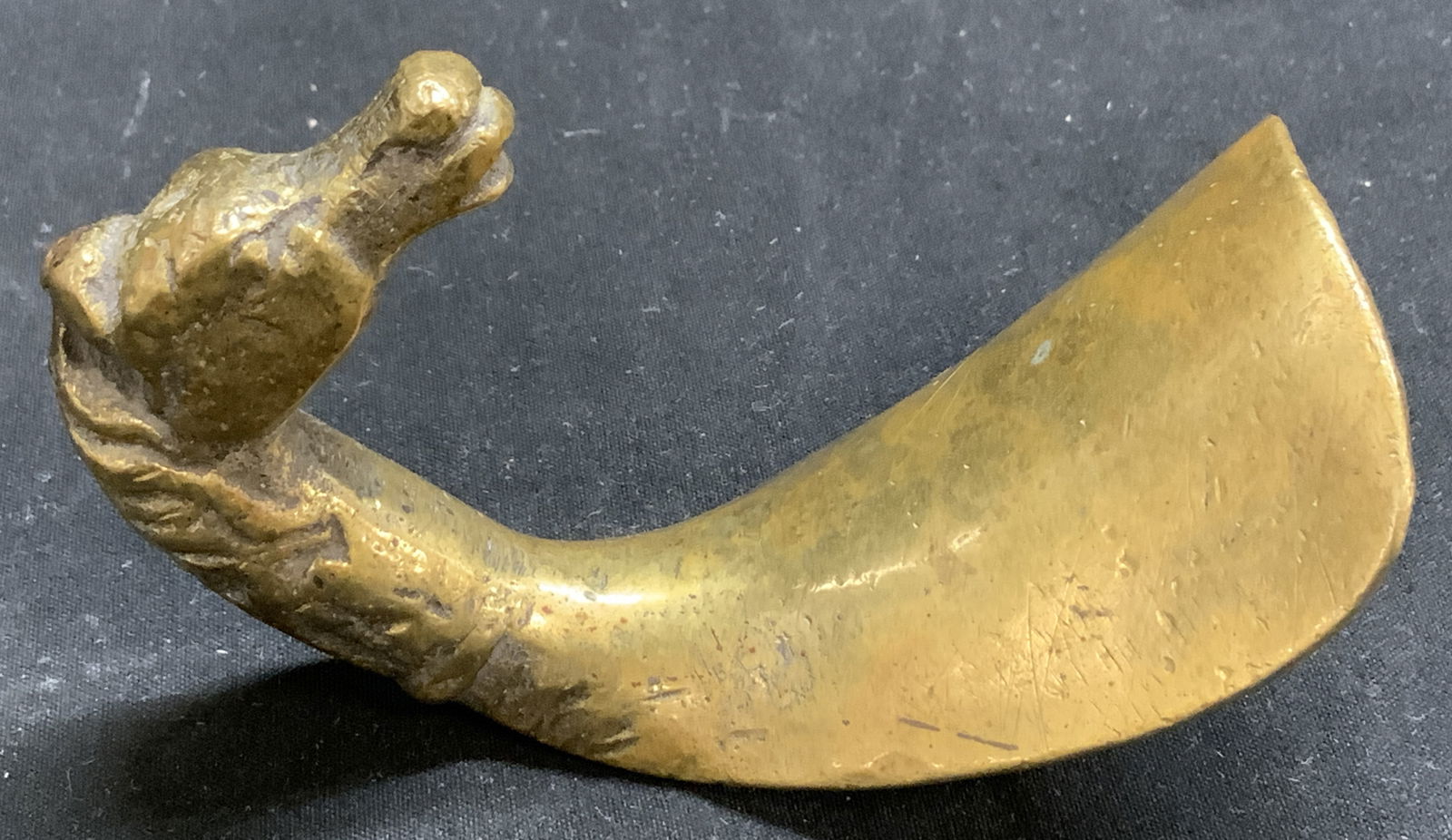 Vintage Brass Horse Head Shoe Horn (1 of 6)