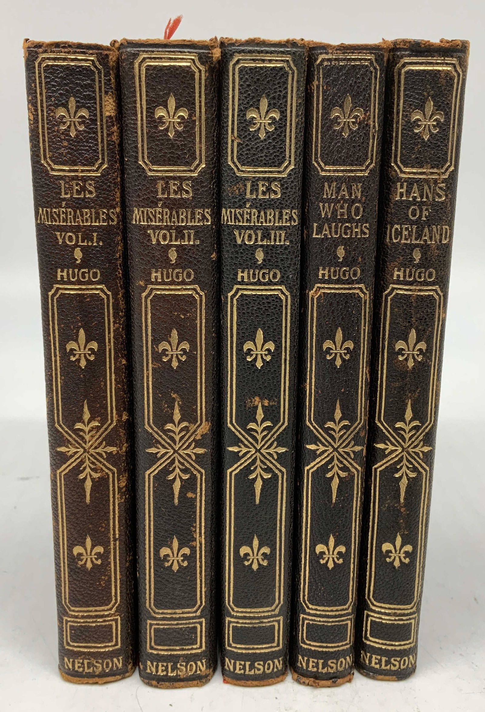 Lot 5 Antique Nelsons De Luxe Edition Bks HUGO (1 of 16)