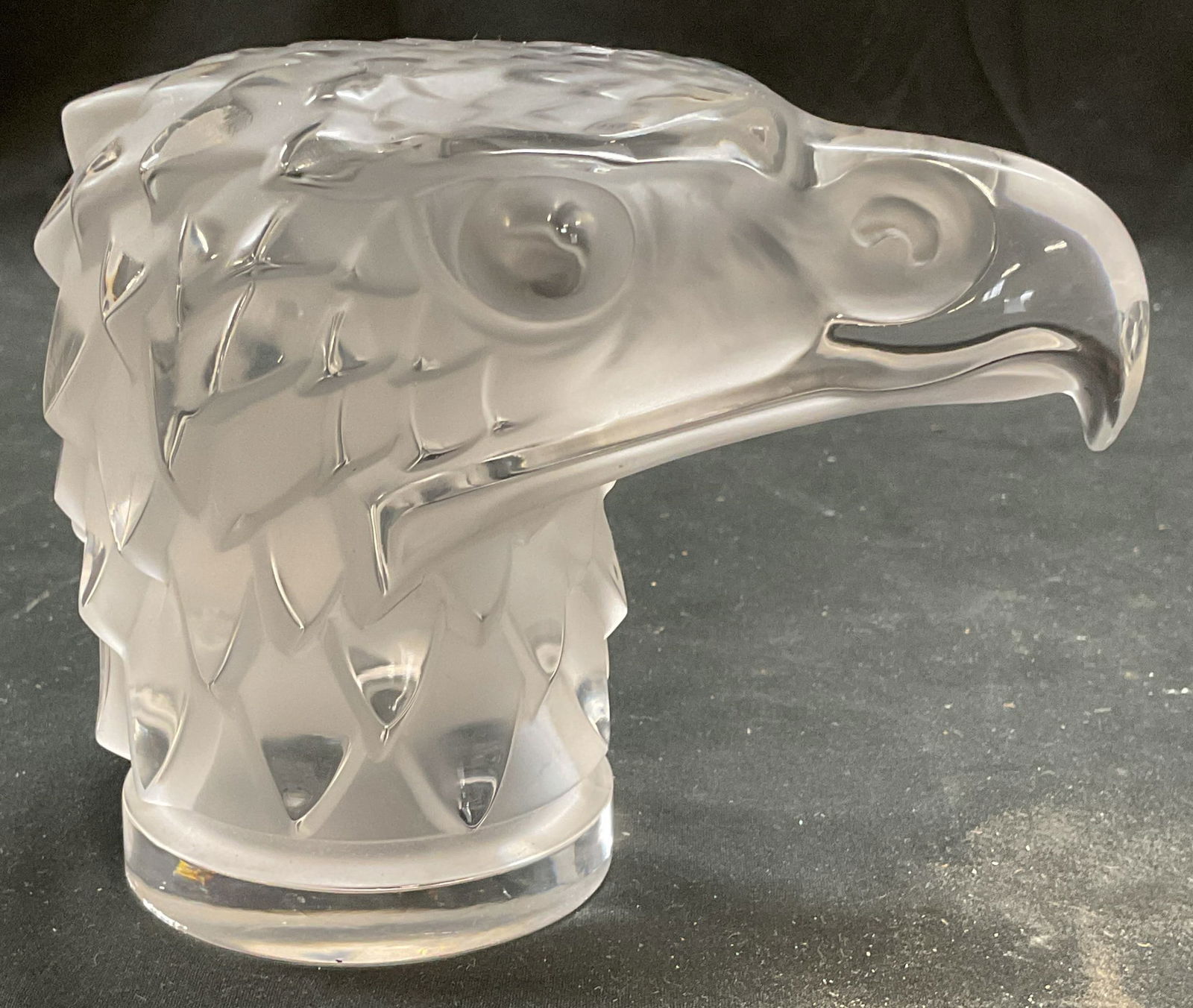 Lalique Crystal Eagle Head Figurine, France (1 of 7)