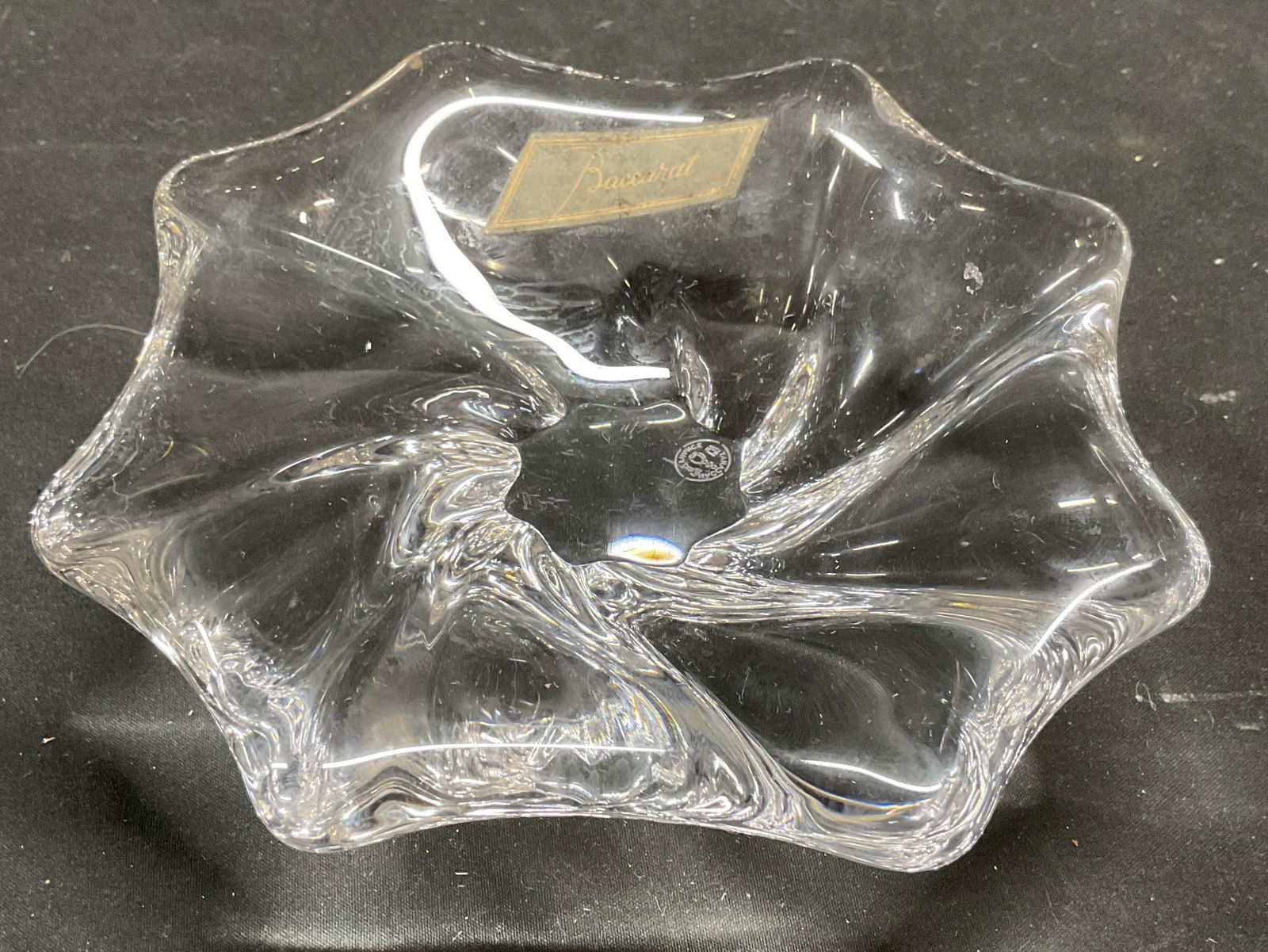 Vtg Baccarat Crystal Cadix Candy Dish, France (1 of 6)