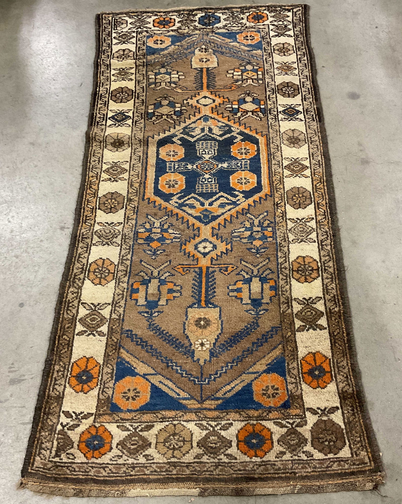 Antique Caucasian Shirvan Wool Area Rug 84 In L (1 of 6)