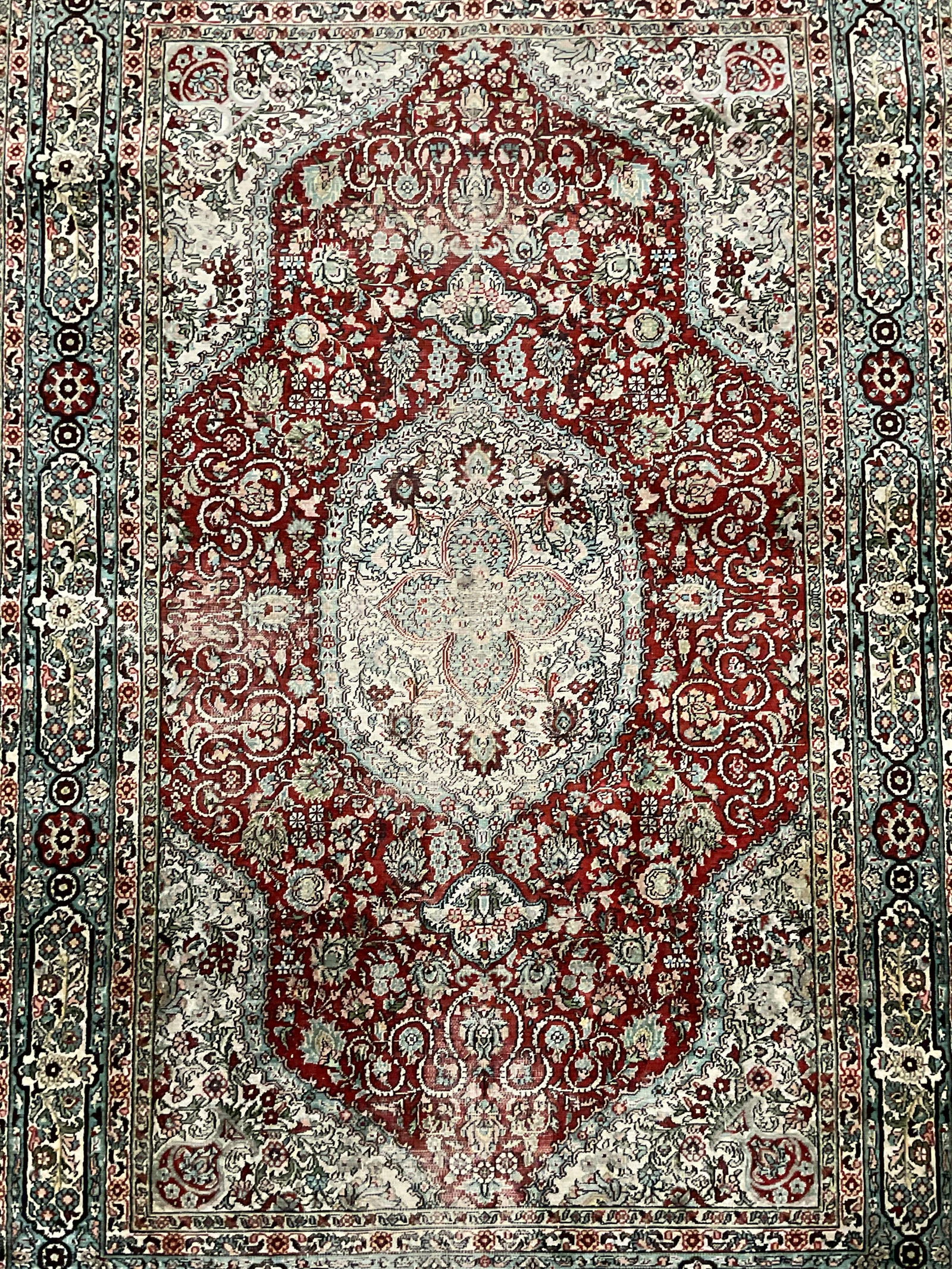 Vintage Persian Kashmiri Silk Style Area Rug (1 of 8)
