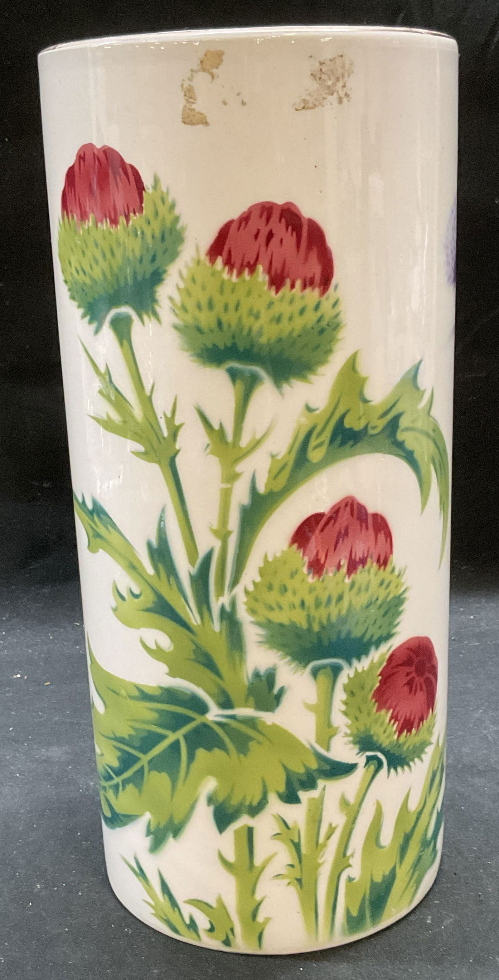 Vtg K&G LUNEVILLE Floral Ceramic Vase, France (1 of 6)