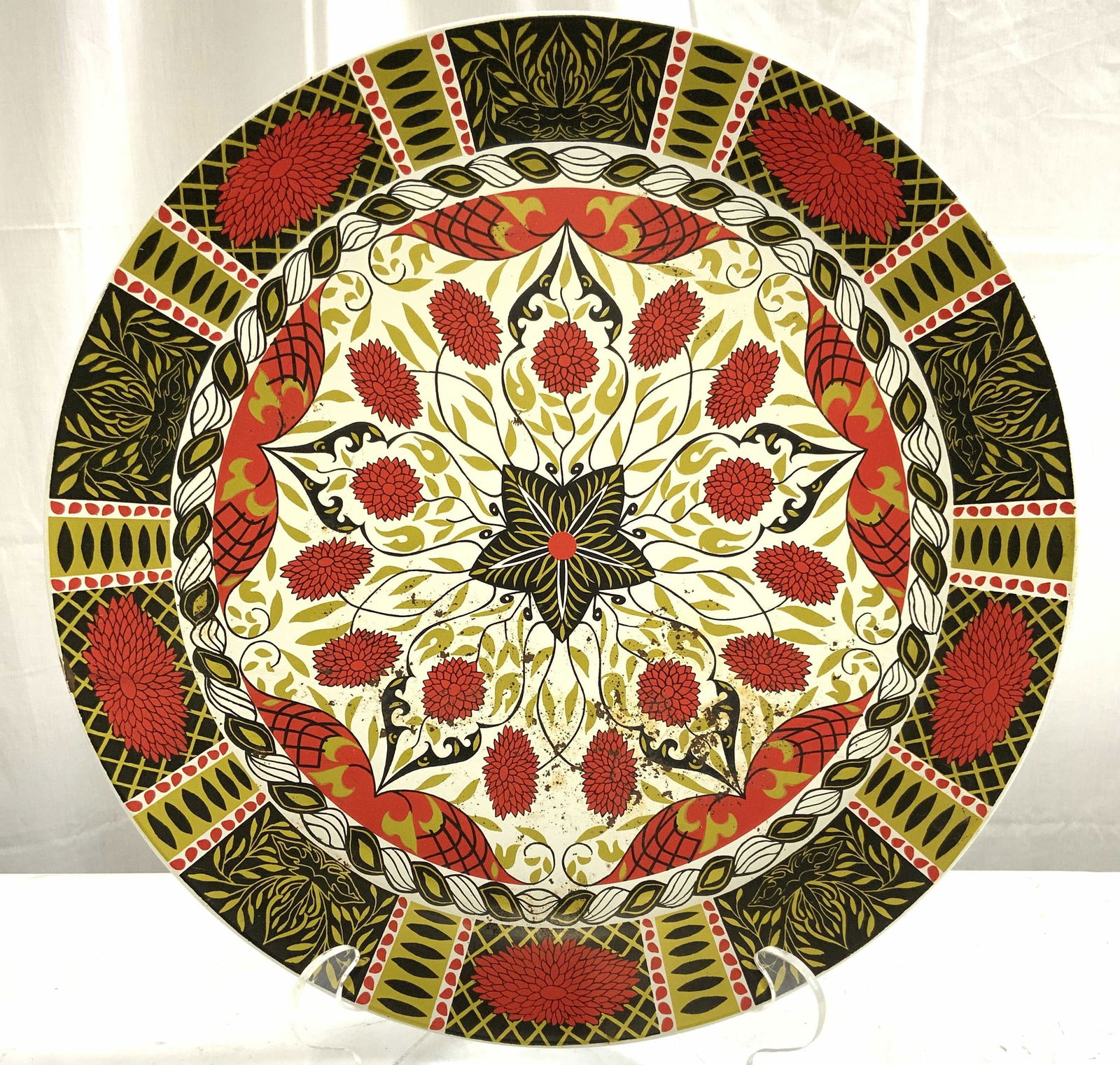 Vintage Floral Detailed Toleware Tray (1 of 8)