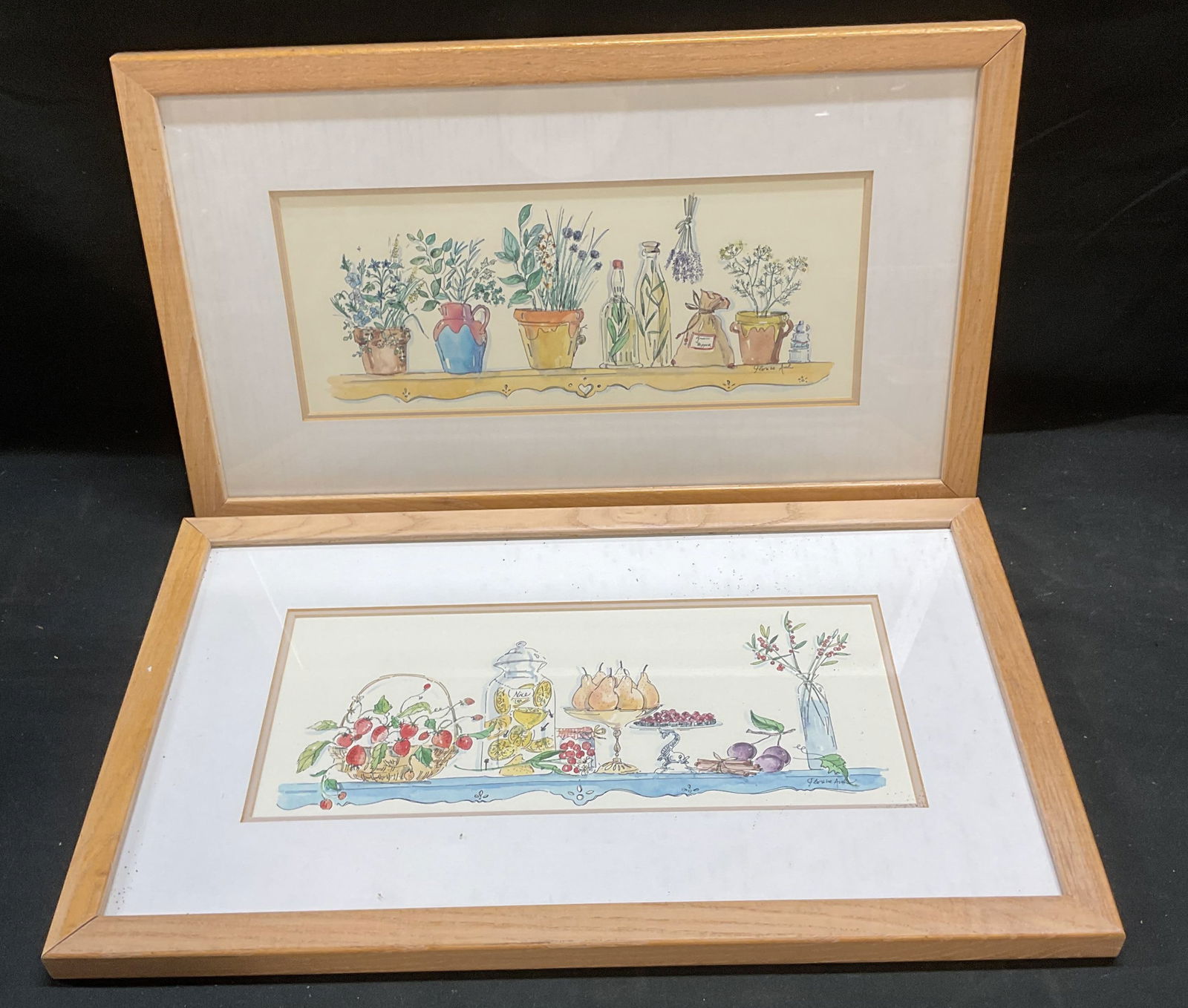 Lot 2 Framed Florine Asch Still Life Lithographs (1 of 6)