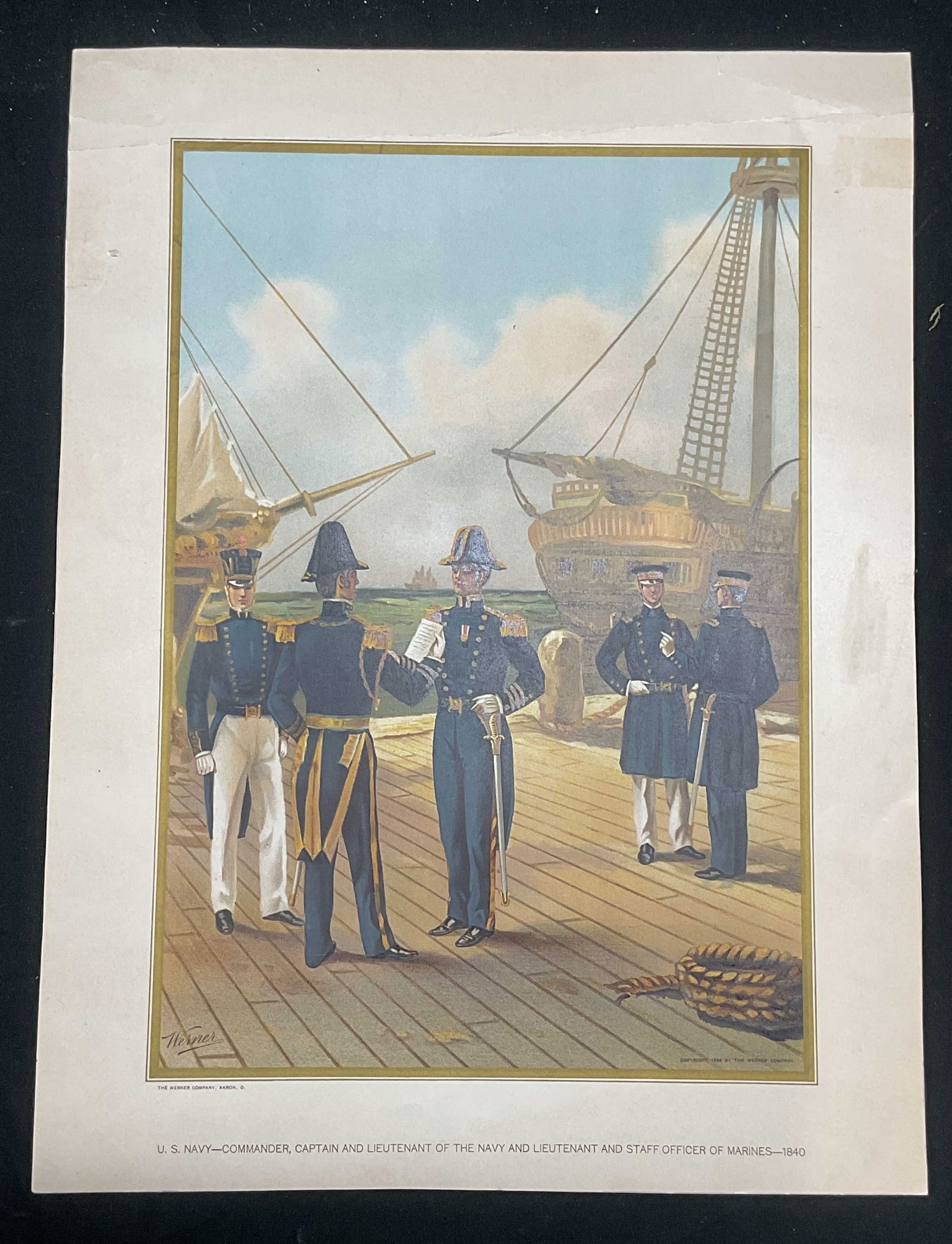 1899 Werner Company US Navy Chromolithograph (1 of 8)