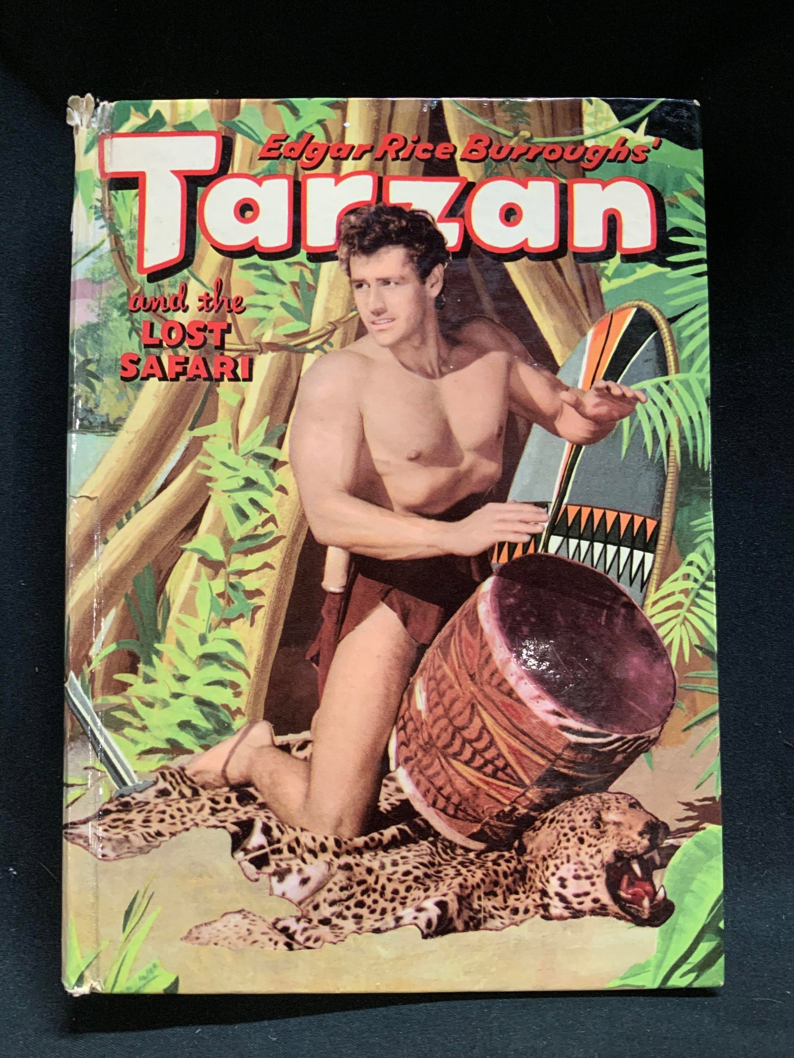 1957 Tarzan & The Lost Safari Illustr Bk BURROUGHS: Tarzan & The Lost Safari. Featuring the famous Tarzan created by Edgar Rice Burroughs. Adapted from the TARZAN motion picture. Illustrations by Tony Sgroi. Authorized Edition. WHITMAN PUBLISHING COMPA