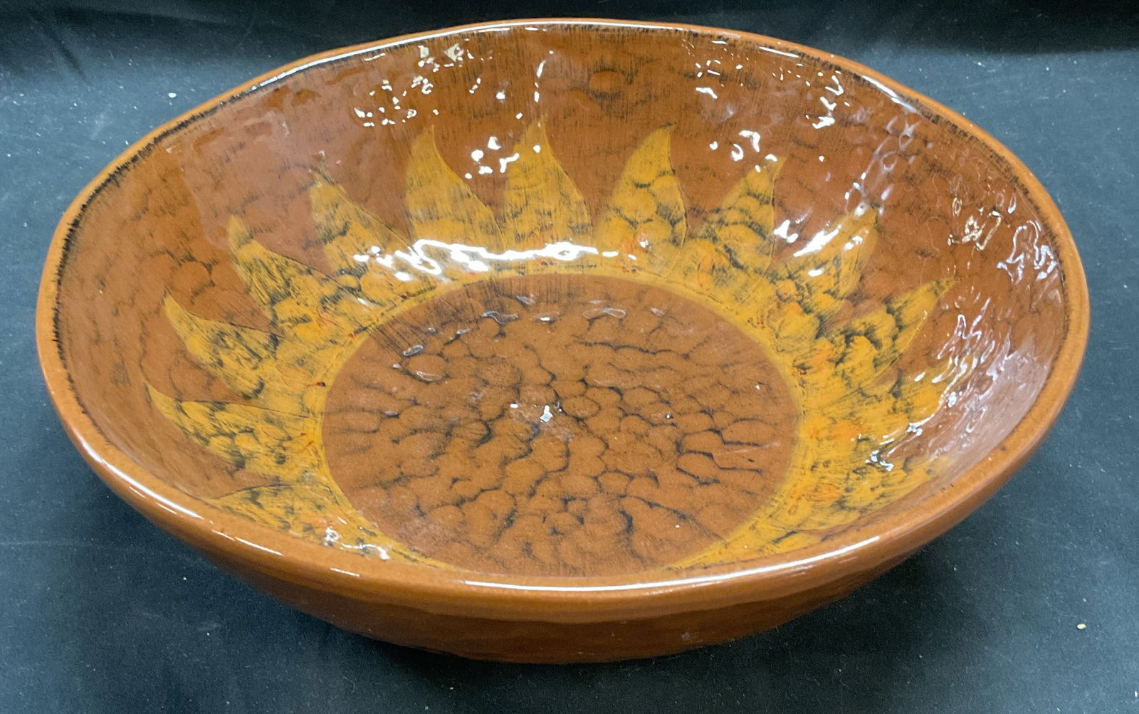 Tabularasa Brown Flower Ceramic Bowl, Italy (1 of 6)