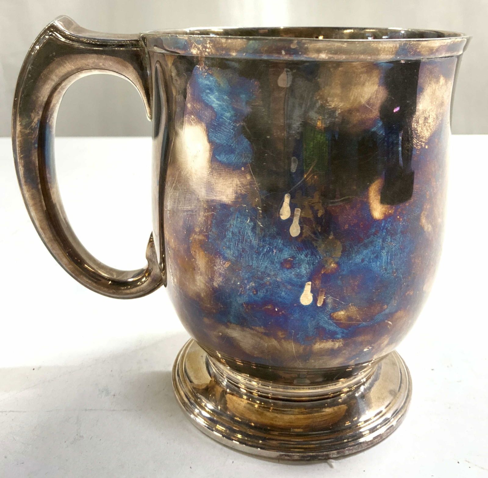 KINGSWAY PLATE Hard Soldered EPNS Vtg Ftd Mug (1 of 7)