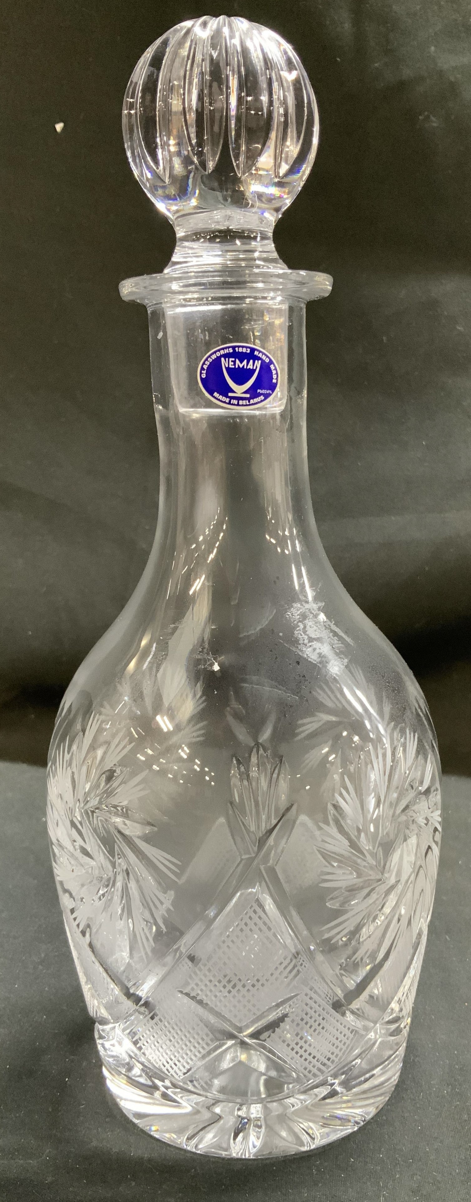 Vntg Neman Crystal Glass Decanter BELARUS (1 of 6)