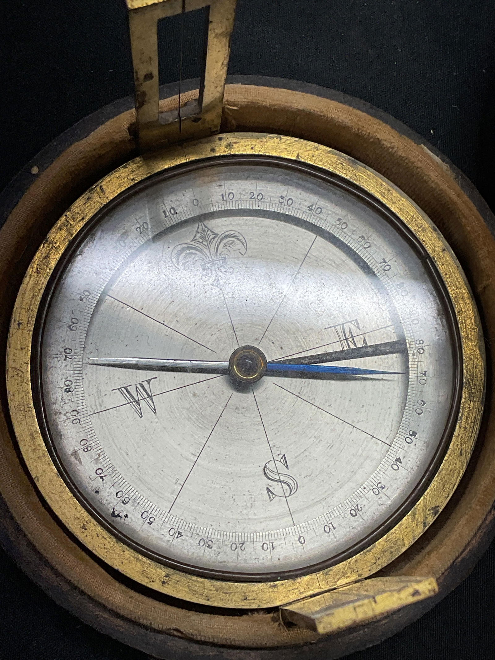 Antique Brass Surveyors Compass with Case (1 of 7)