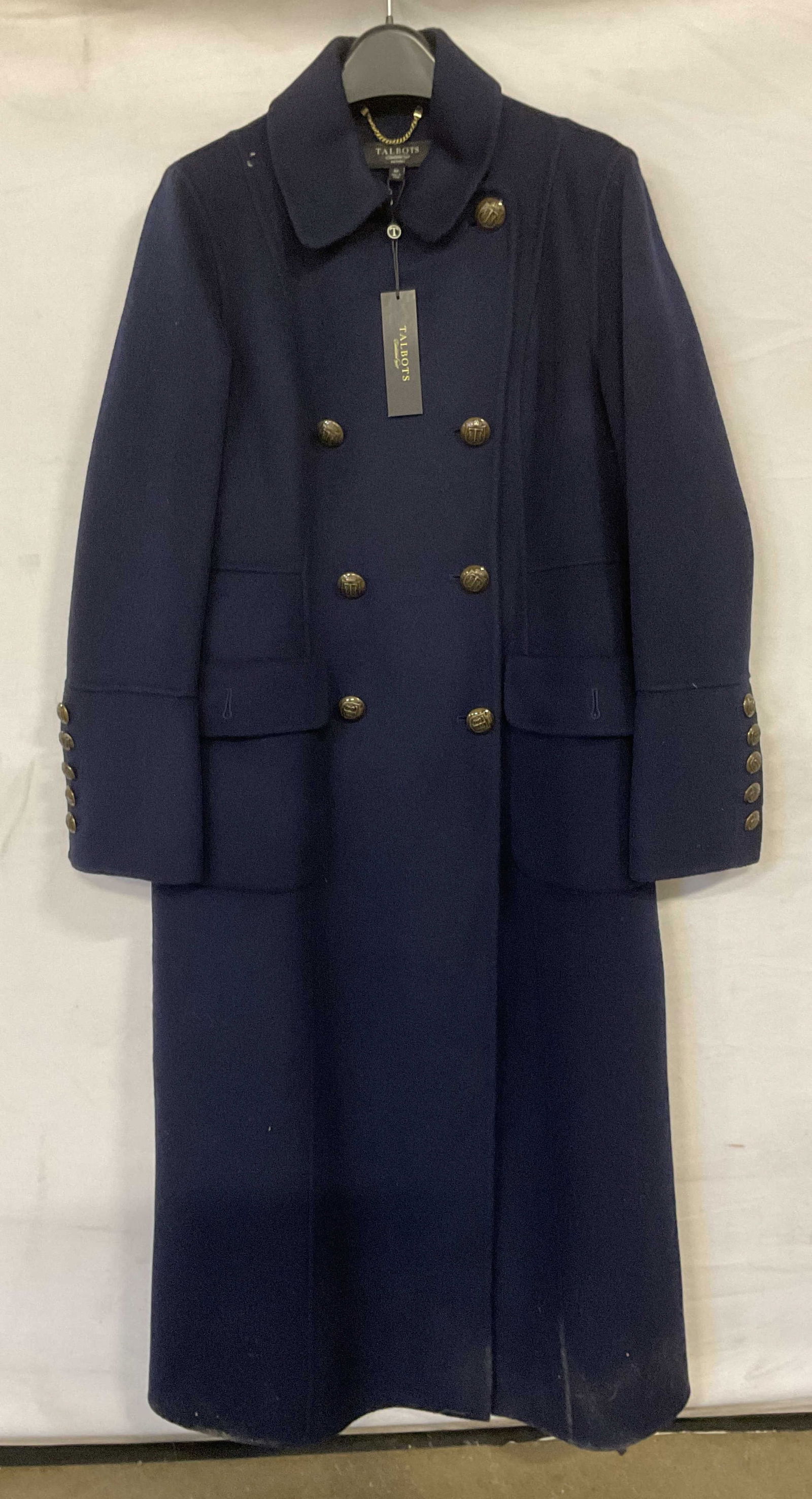 Talbots Navy Blue Wool Coat NWT (1 of 6)