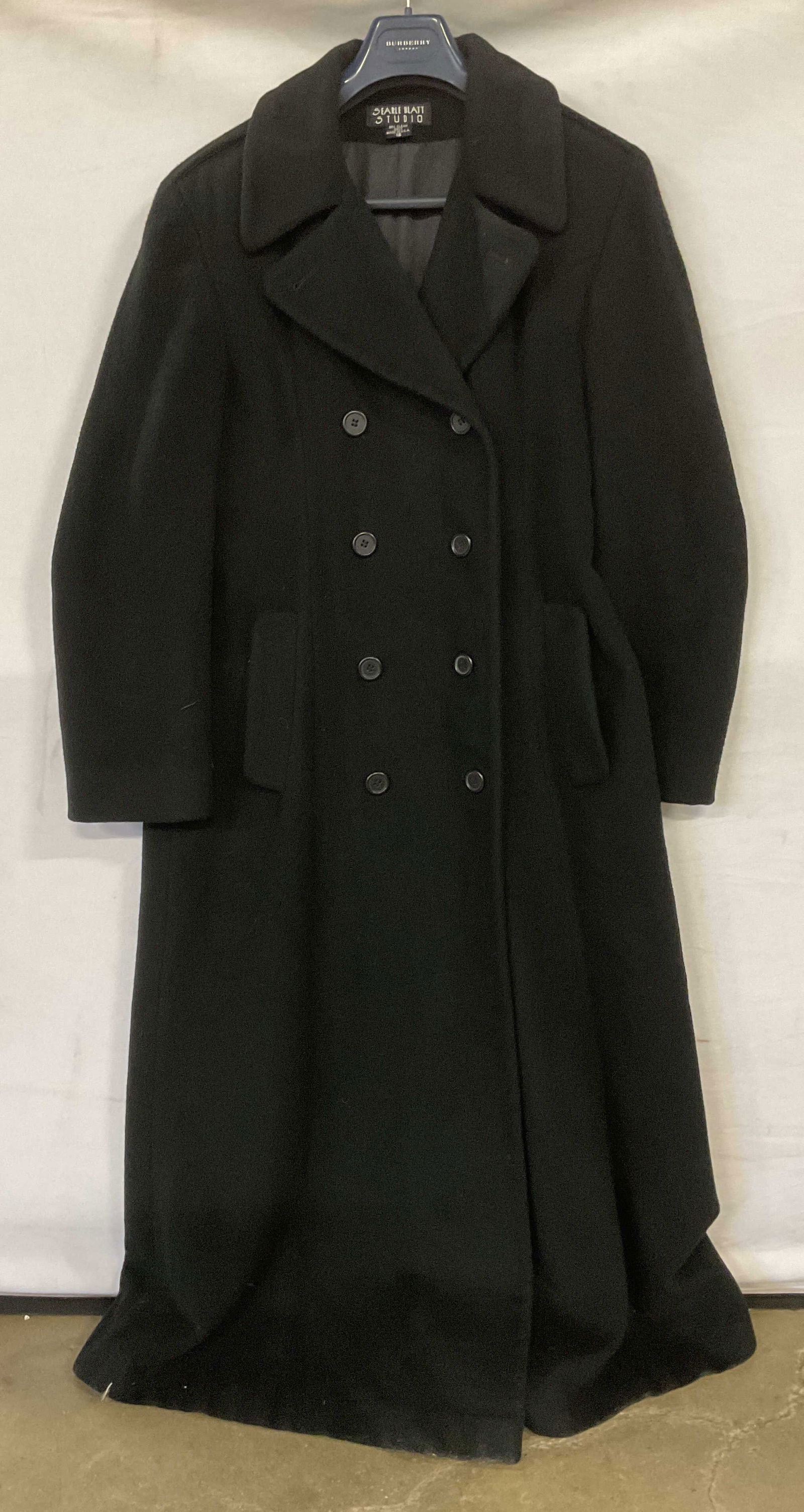 Searle Blatt Black Angora & Wool Coat USA (1 of 6)