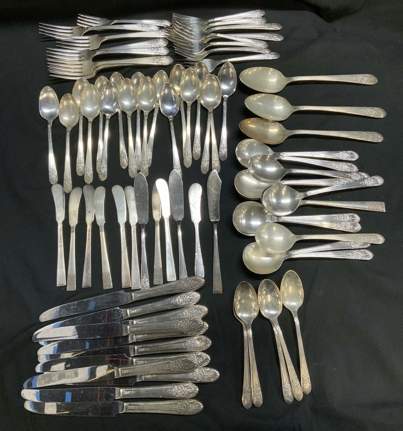 Set 88 Stainless Flatware WM ROGERS, NATIONAL+ (1 of 14)