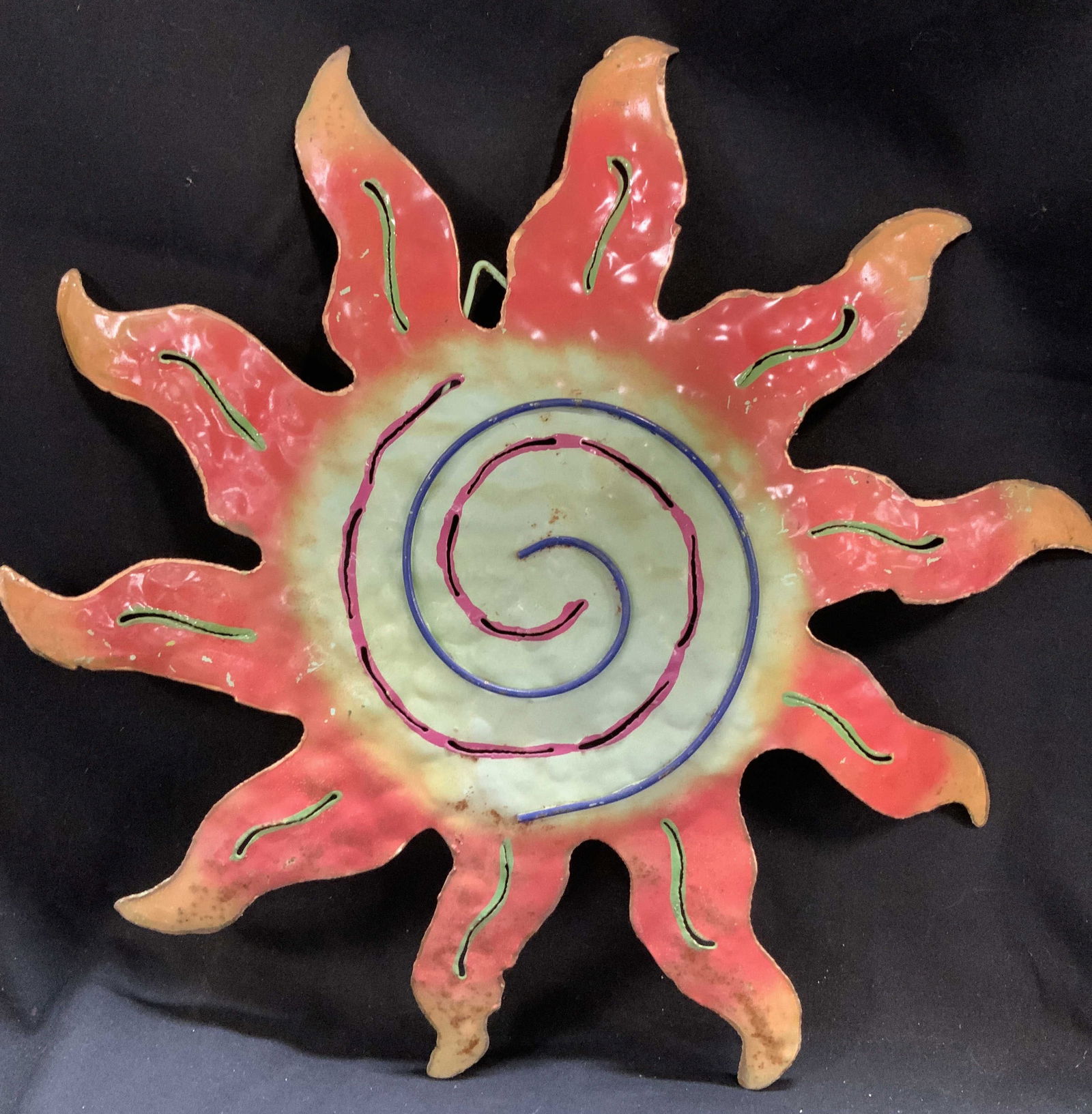 Handcrafted Metal Spiral Sun Wall Decor (1 of 6)