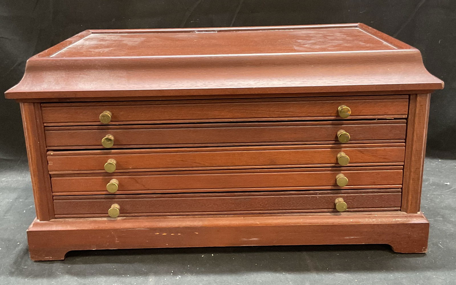 Wood 5 Drawer Coin Medal Display Cabinet (1 of 8)