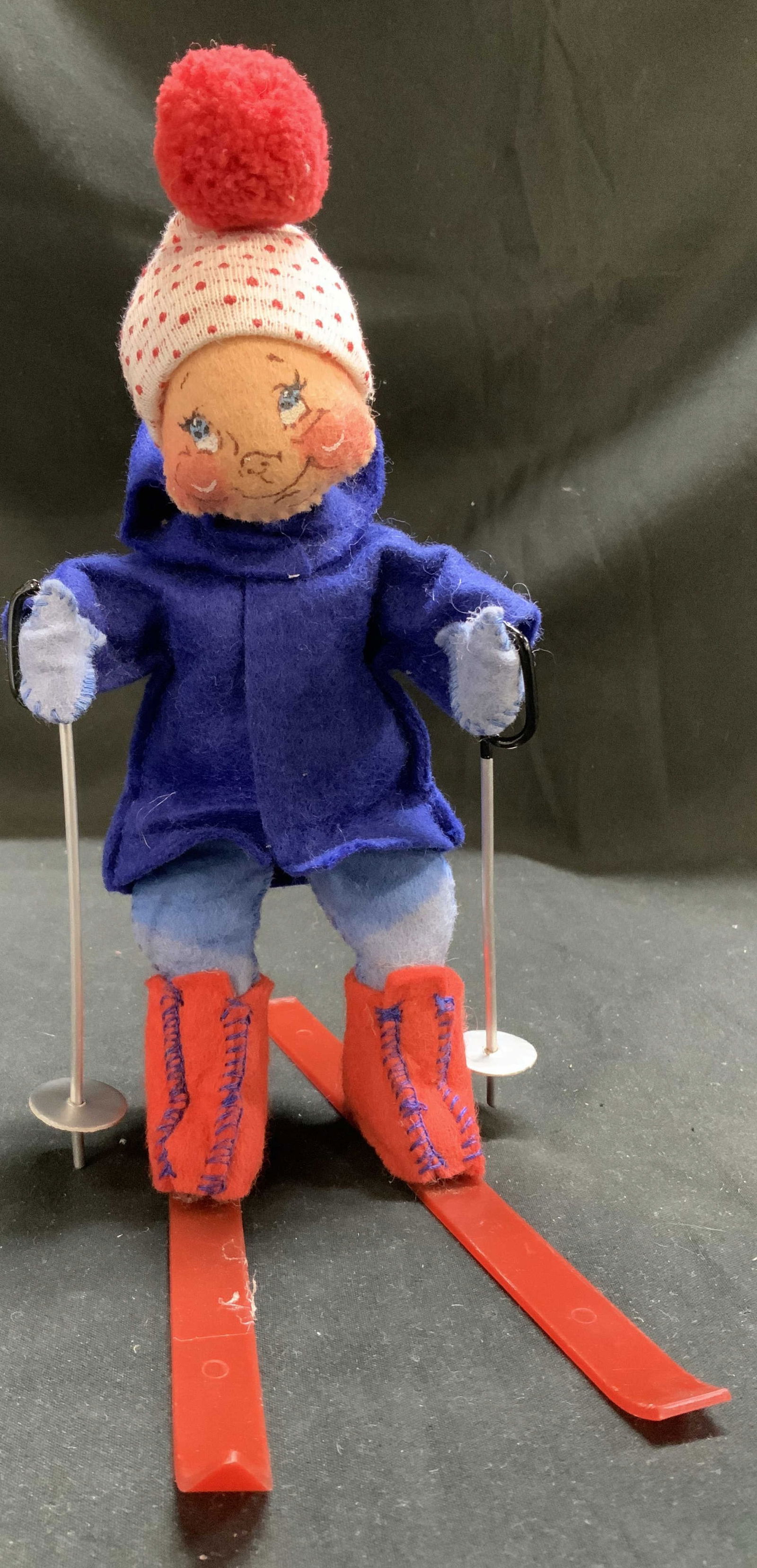 Annalee Skiing Kid Doll With Skis & Poles 9in (1 of 6)