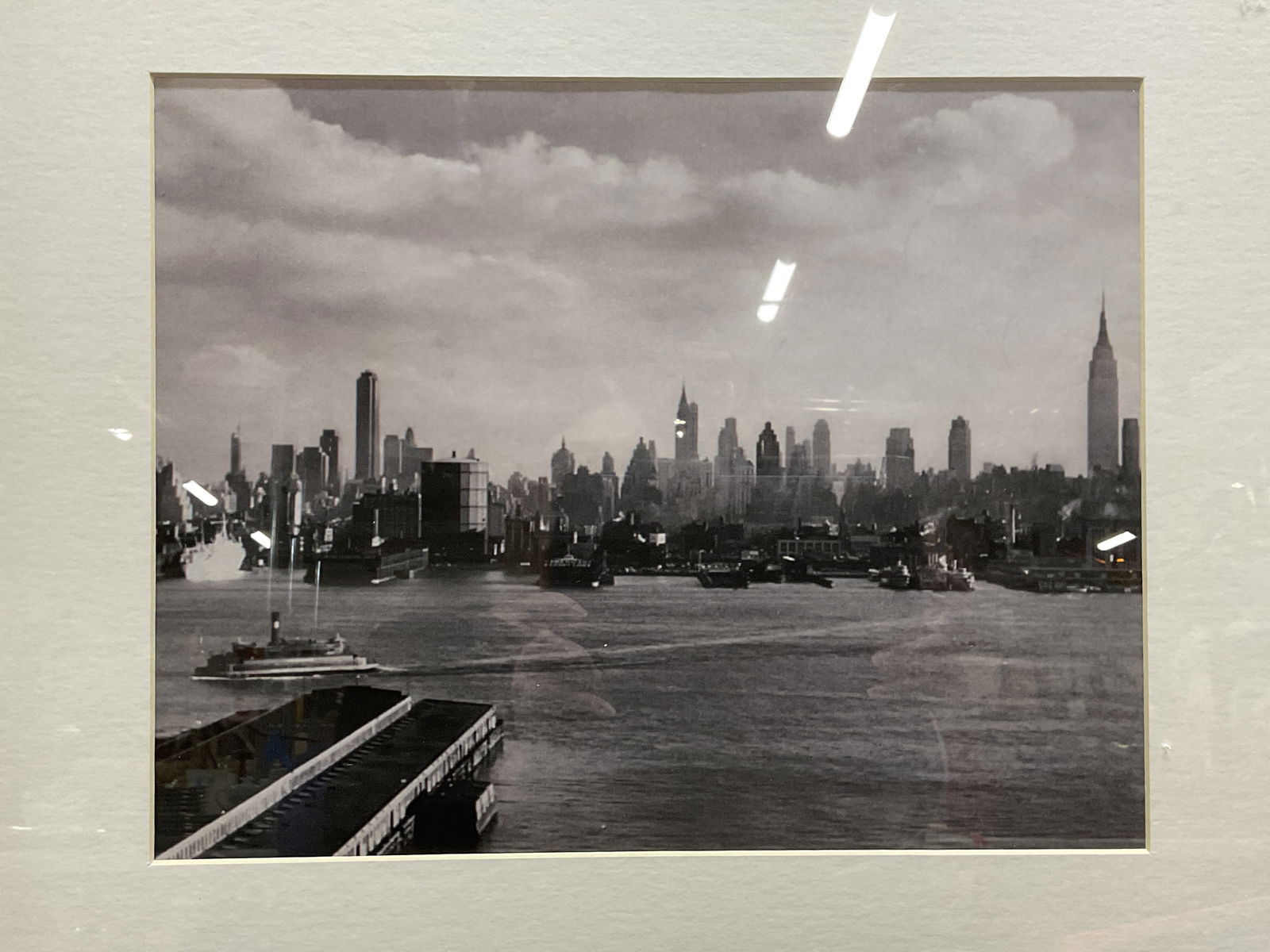 Framed New York City Skyline Lithograph (1 of 6)