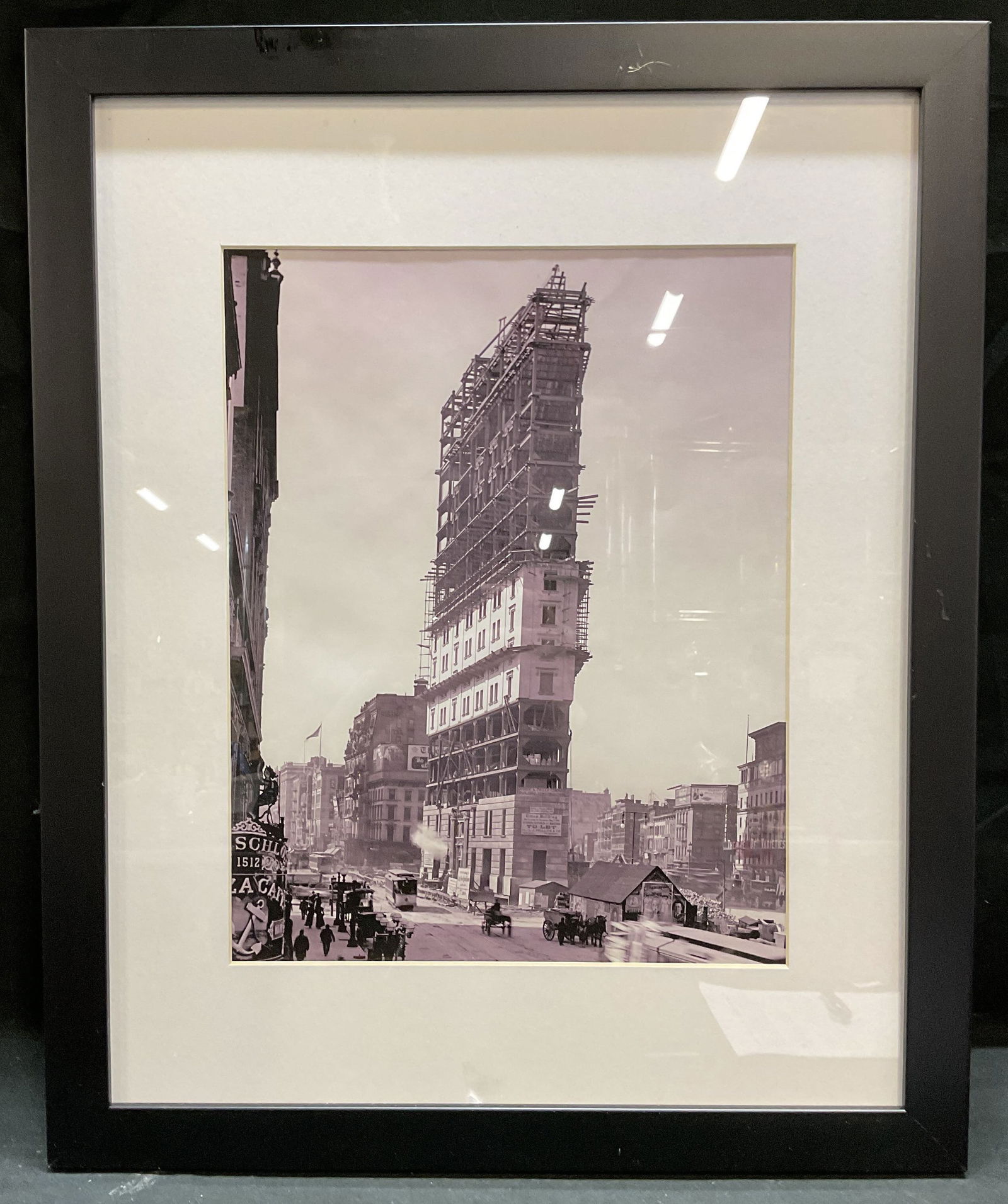 Framed One Times Square NYC Lithograph (1 of 6)