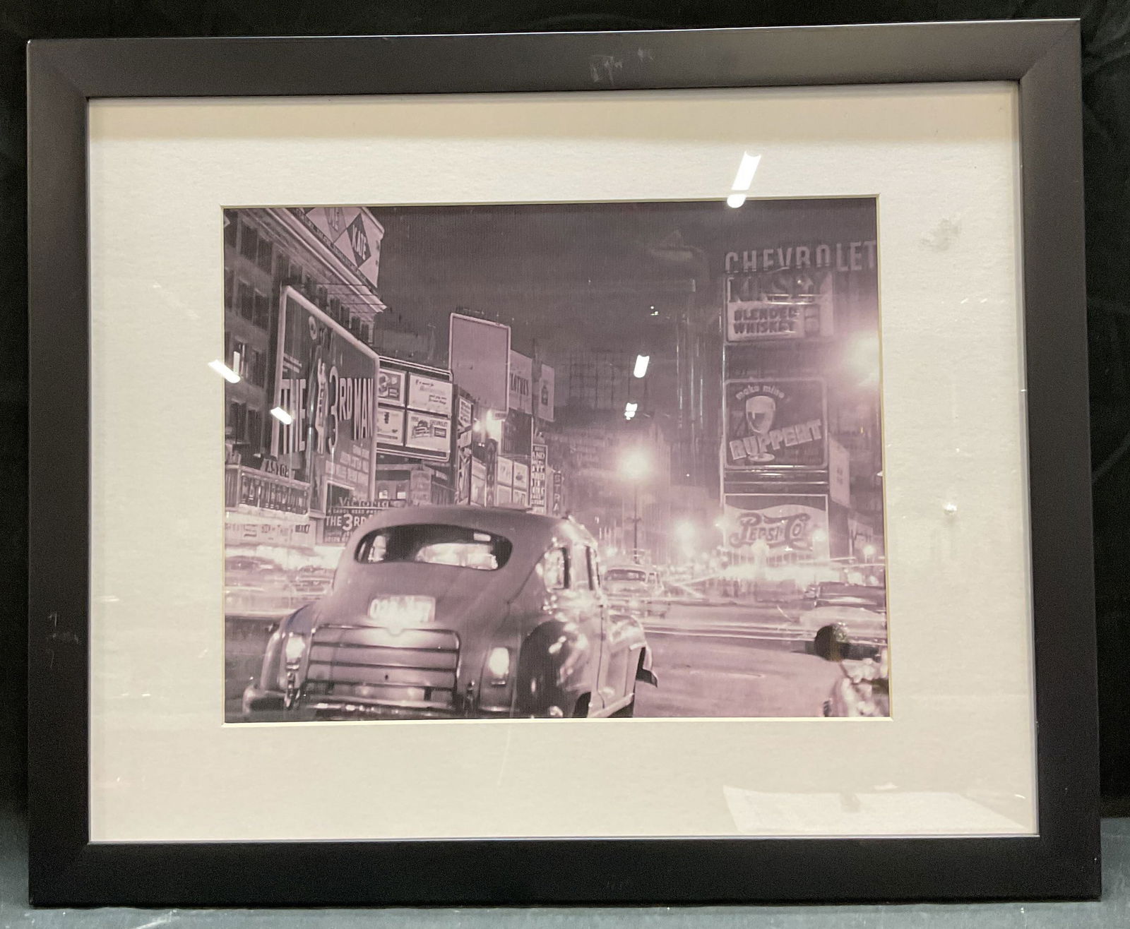Framed Times Square NYC Lithograph (1 of 6)