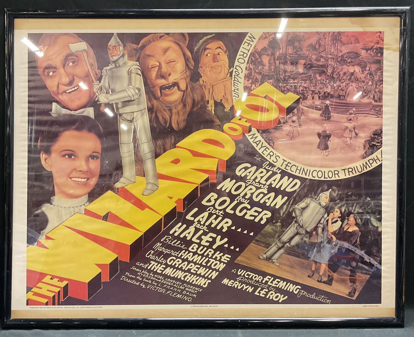 Framed 1967 The Wizard Of Oz Lithograph Poster 28i (1 of 6)