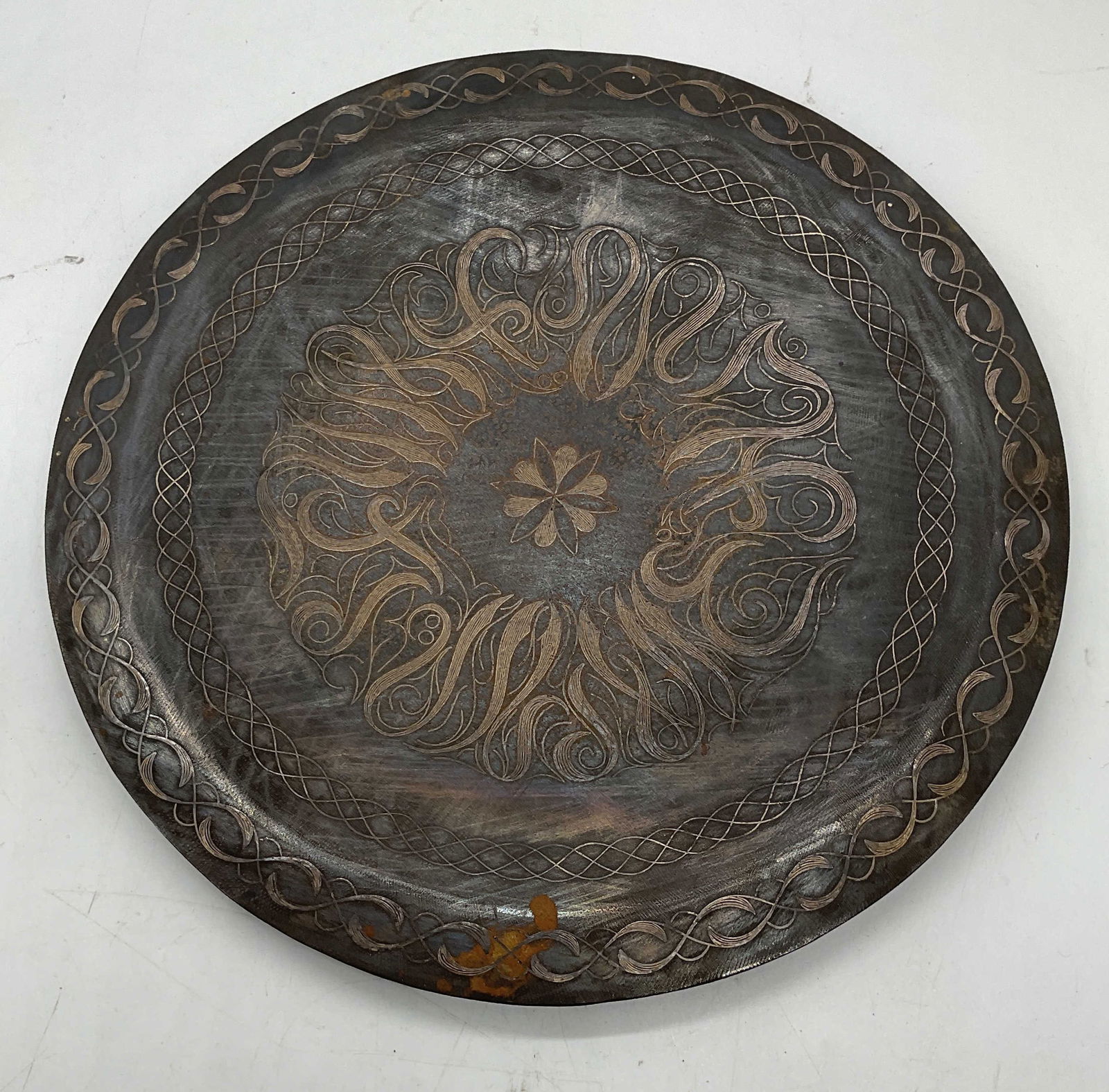 Vintage Etched Metal Ornate Wall Plate (1 of 6)