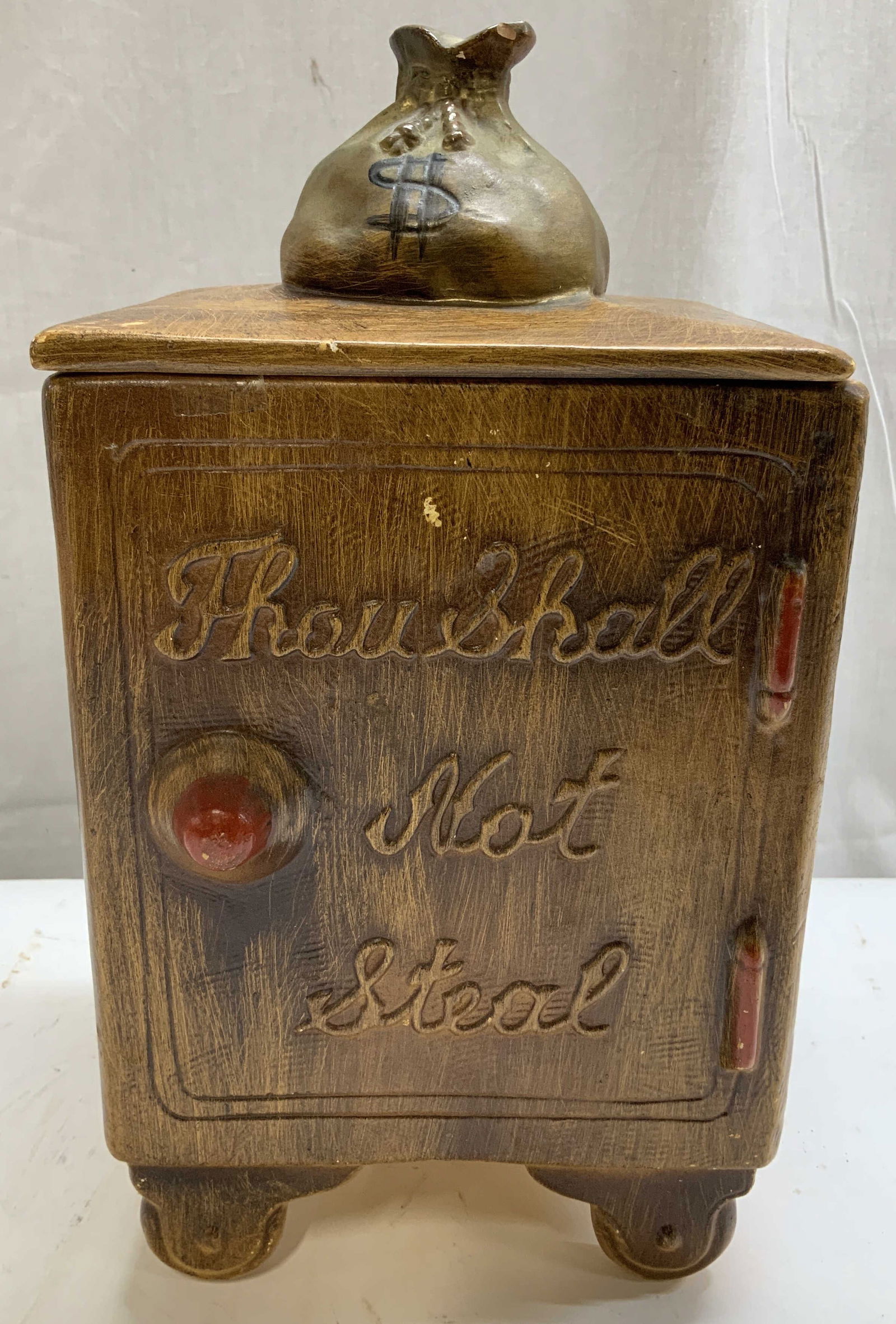 Vintage Thou Shall Not Steal Ceramic Cookie Jar (1 of 8)