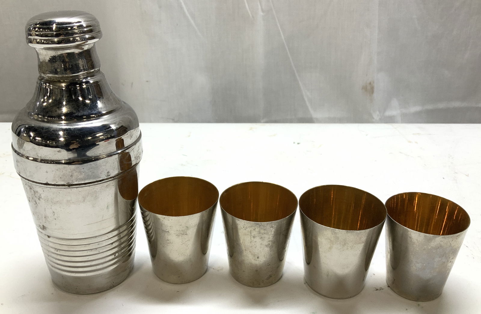 Vntg Silver Plated Cocktail Shaker Set AUSTRIA (1 of 8)